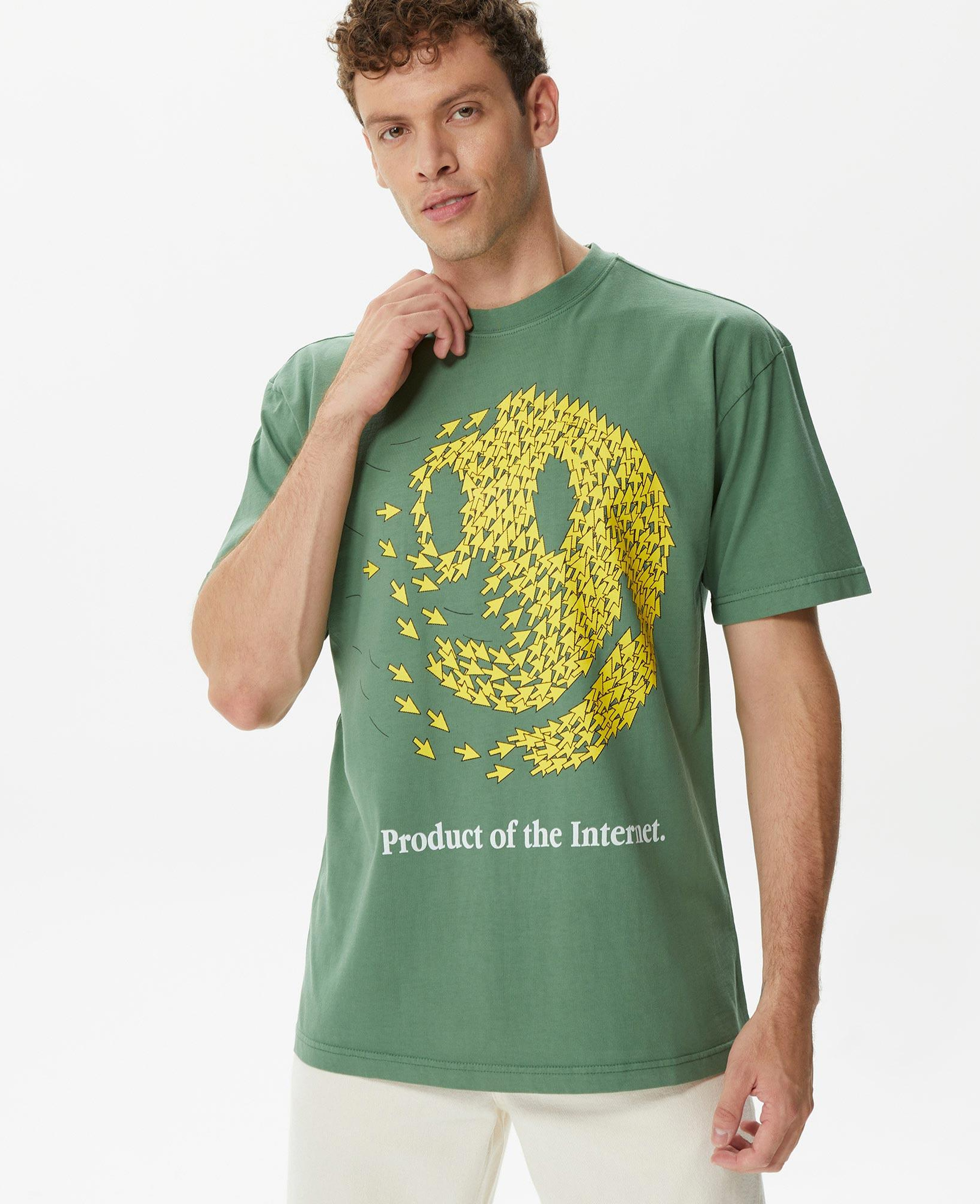 Market Smiley Product Of The Internet Erkek Yeşil T-Shirt