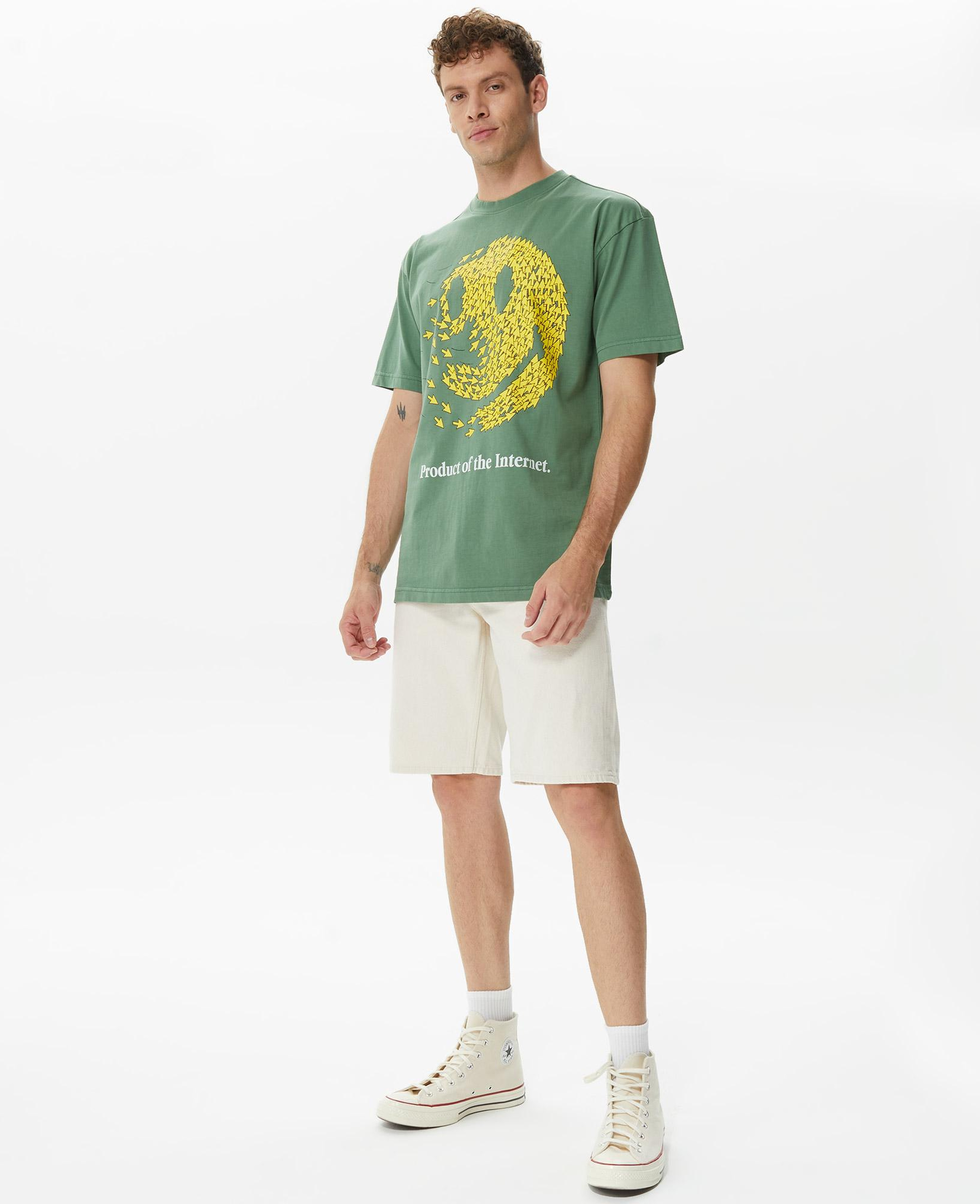 Market Smiley Product Of The Internet Erkek Yeşil T-Shirt