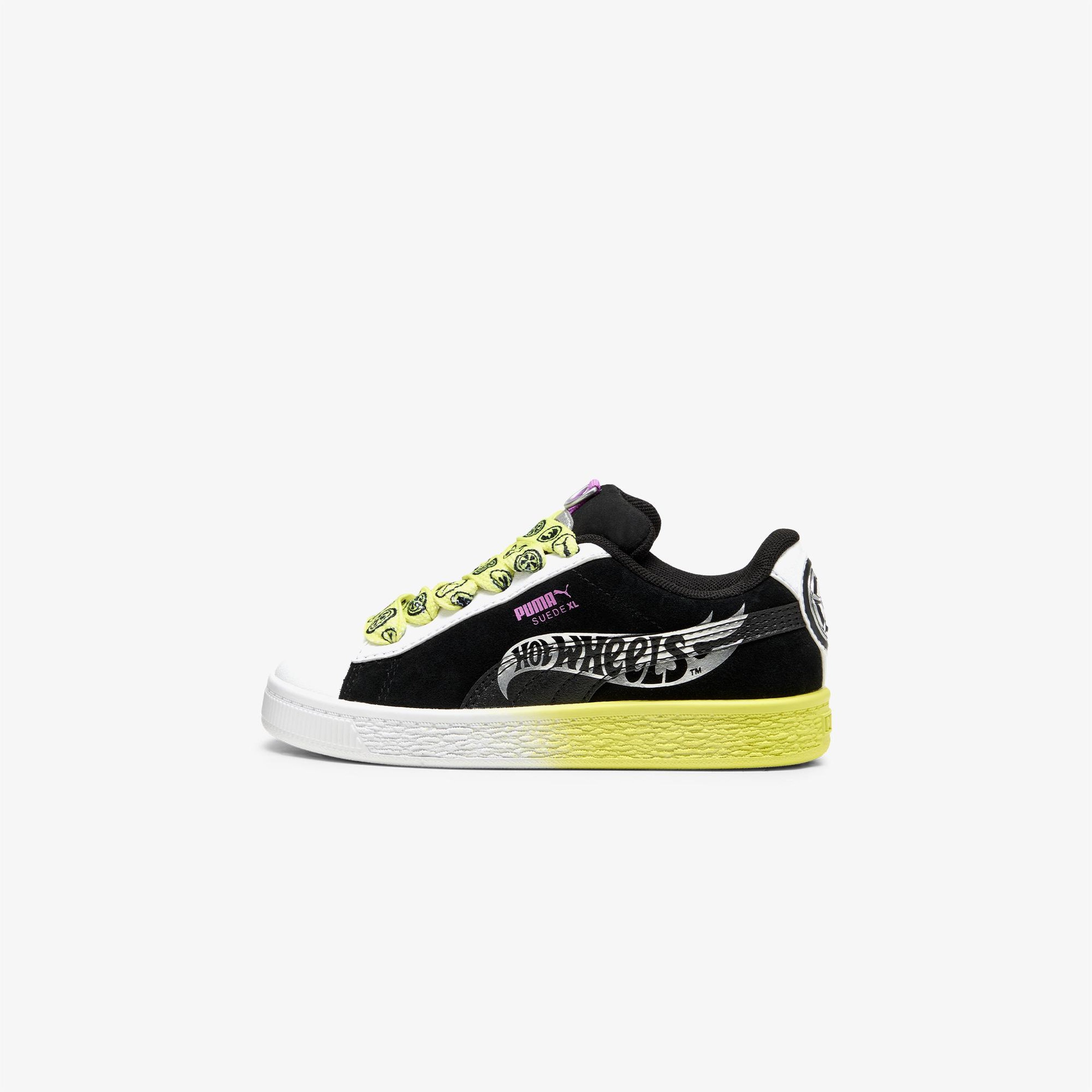 Puma X Hot Wheels Suede XL Çocuk Sarı/Siyah Spor Ayakkabı
