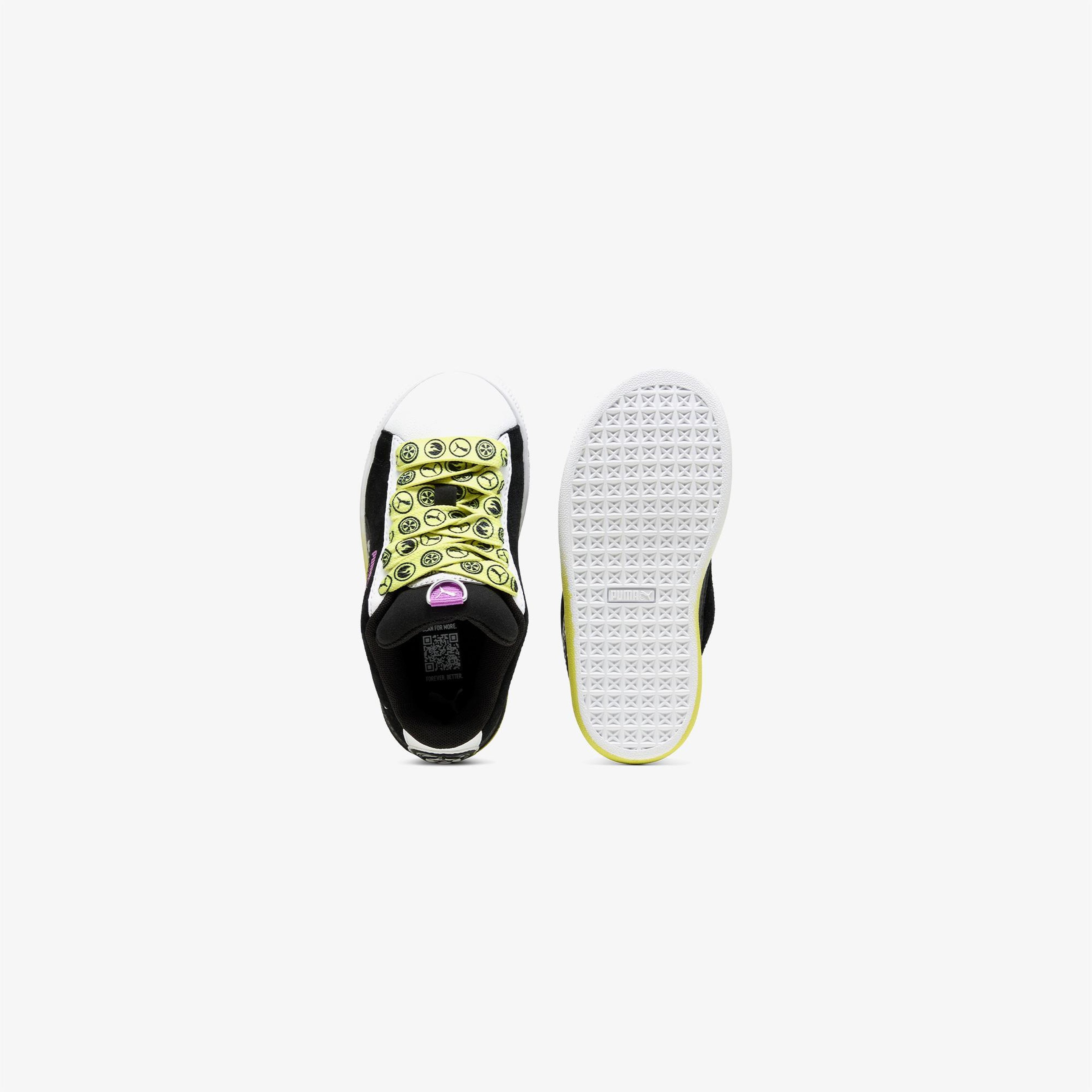 Puma X Hot Wheels Suede XL Çocuk Sarı/Siyah Spor Ayakkabı