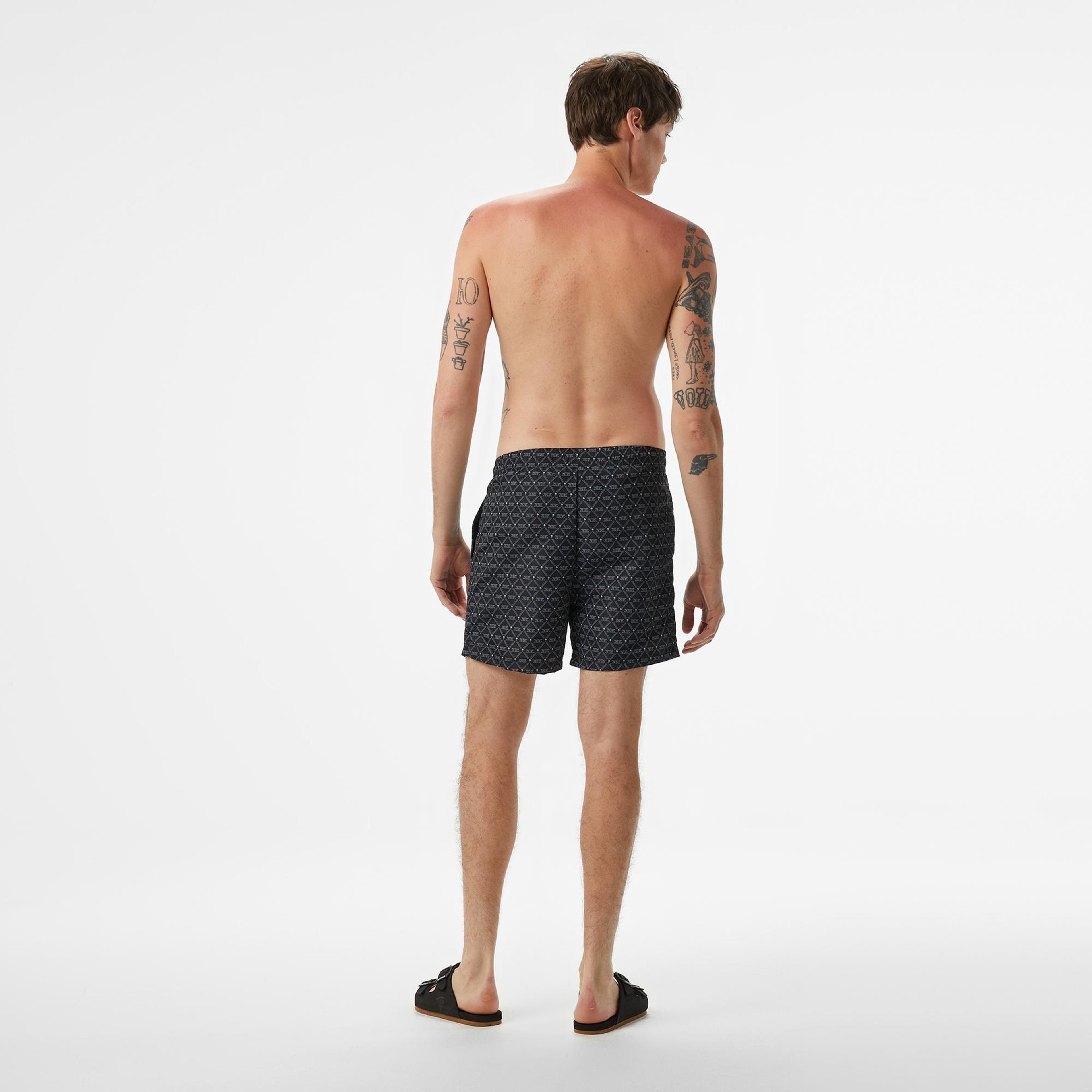 Karl Kani Signature Swim Erkek Siyah Deniz Şortu