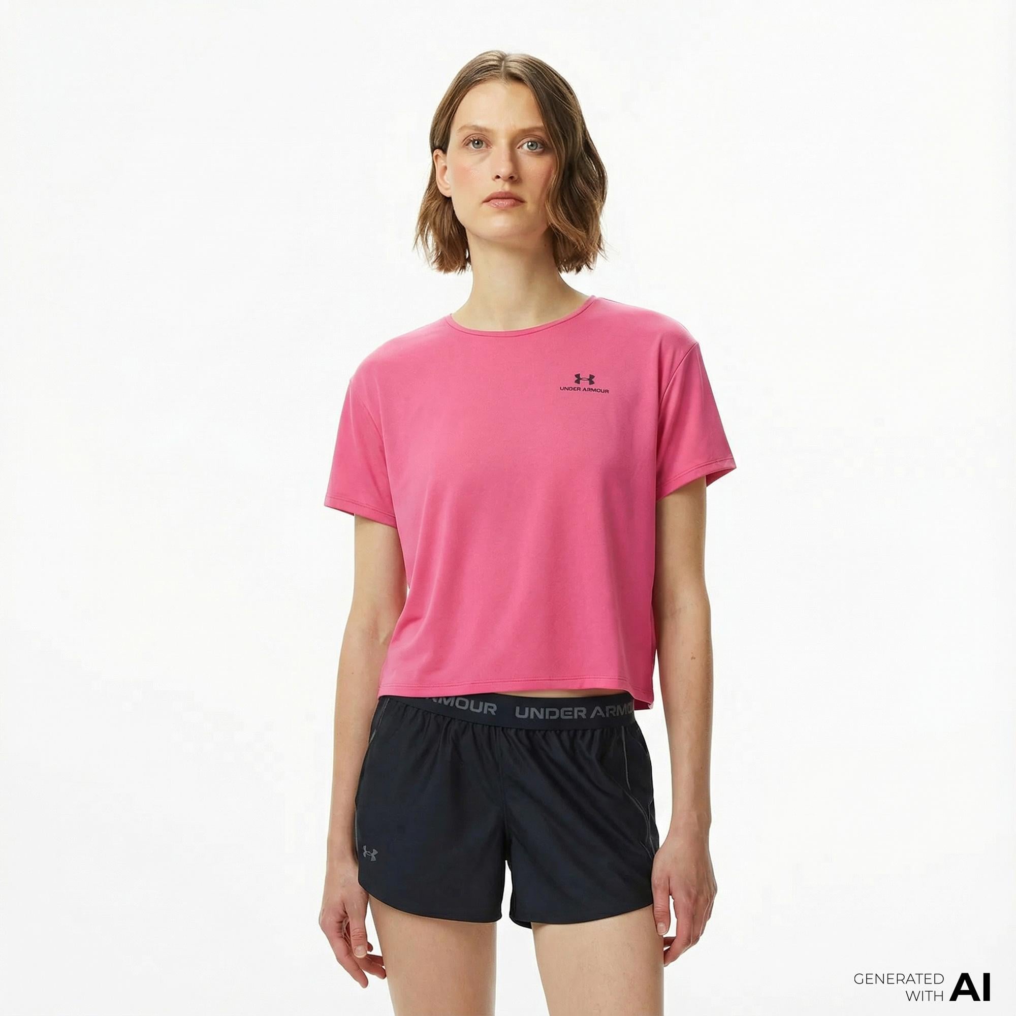 Under Armour Vanish Energy 2.0 Kadın Pembe Antrenman Antrenman T-Shirt