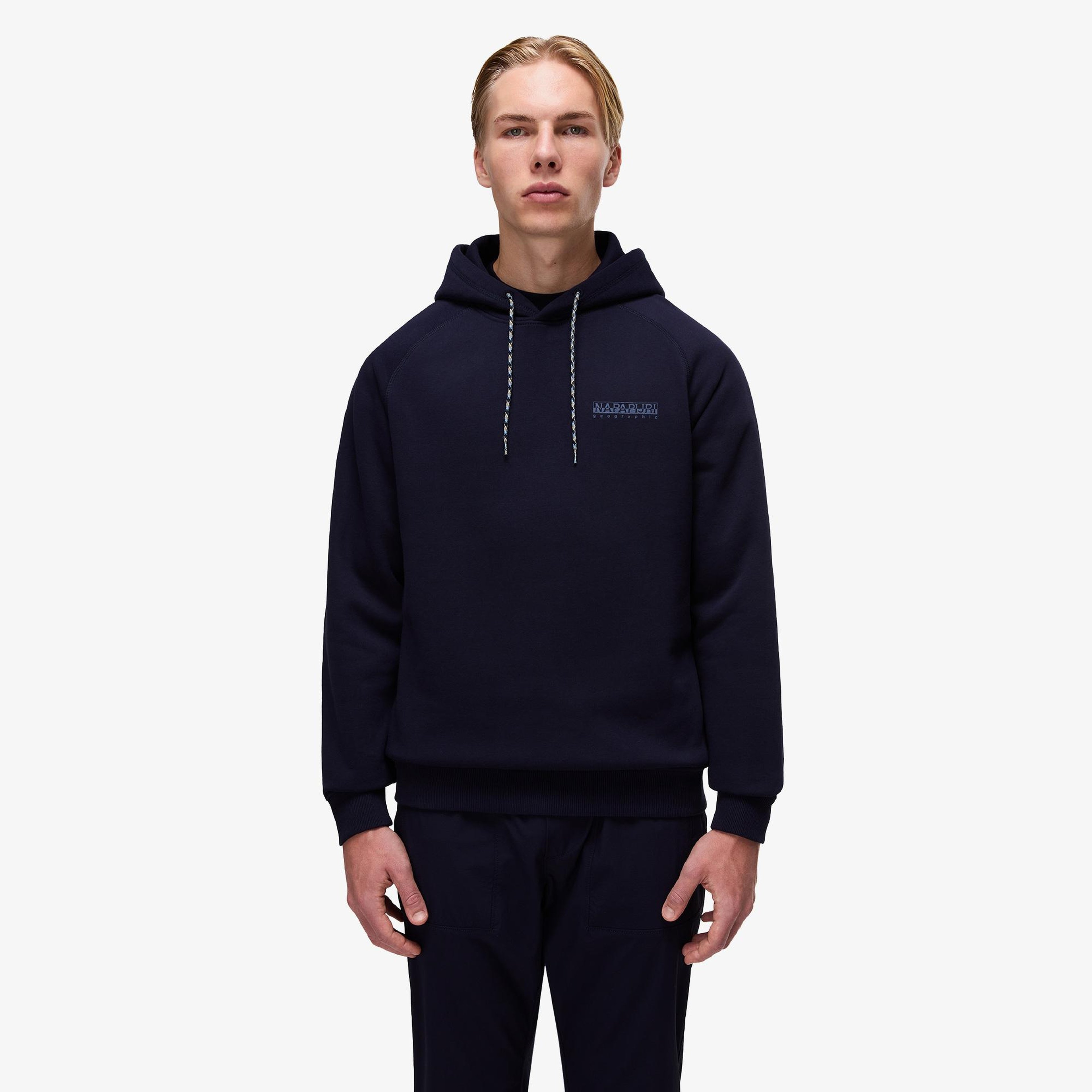 Napapijri B-Back Graphic Erkek Mavi Sweatshirt