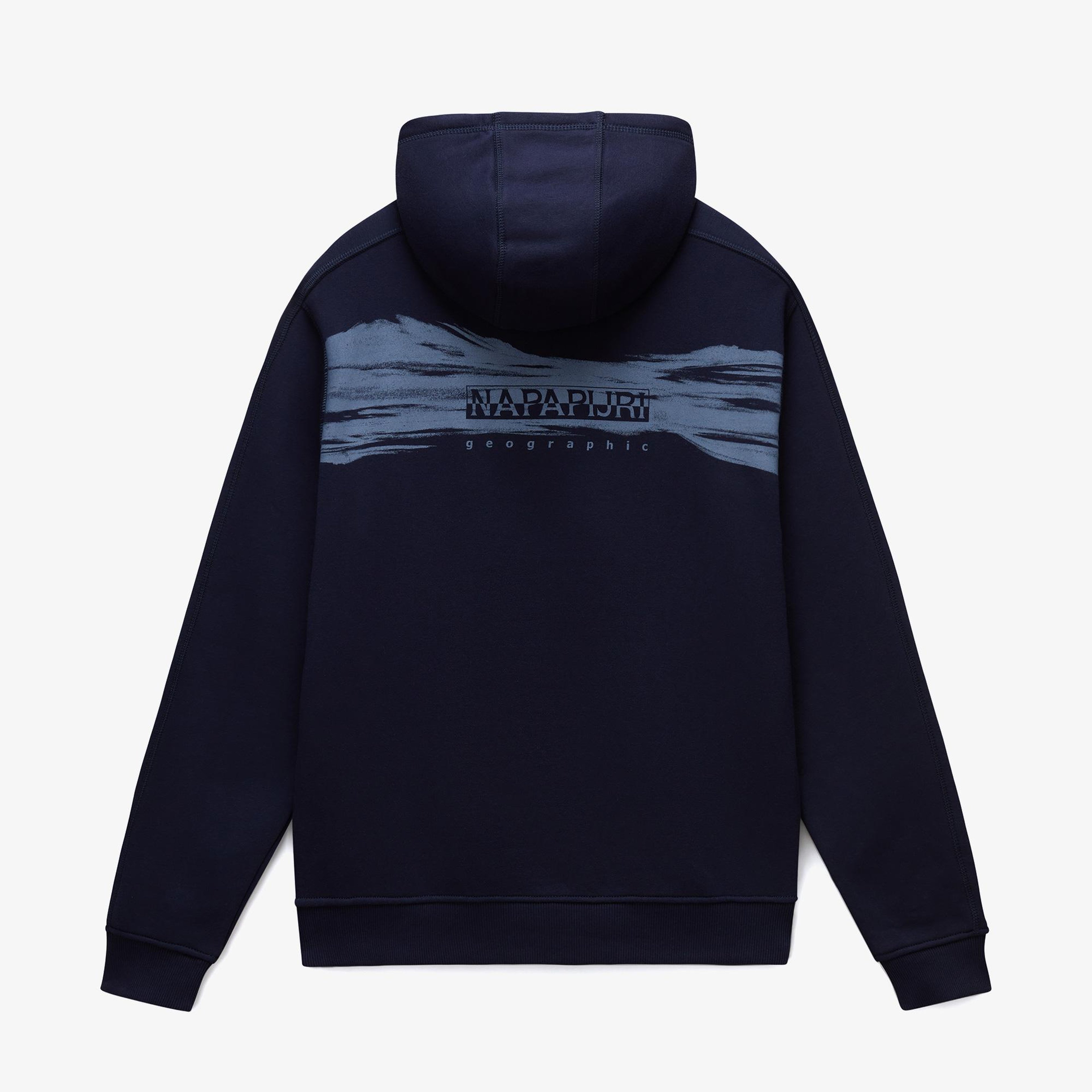 Napapijri B-Back Graphic Erkek Mavi Sweatshirt