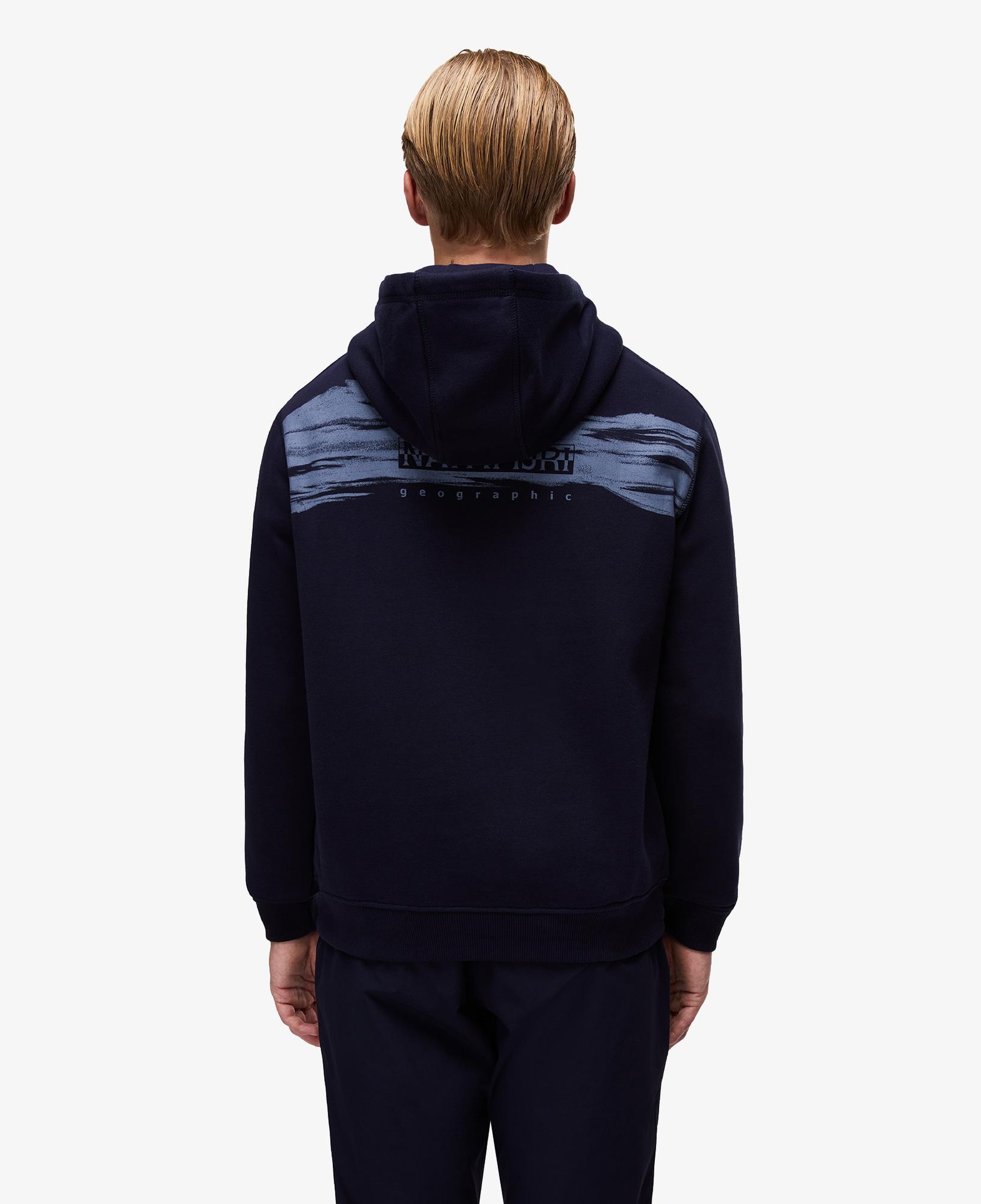 Napapijri B-Back Graphic Erkek Mavi Sweatshirt