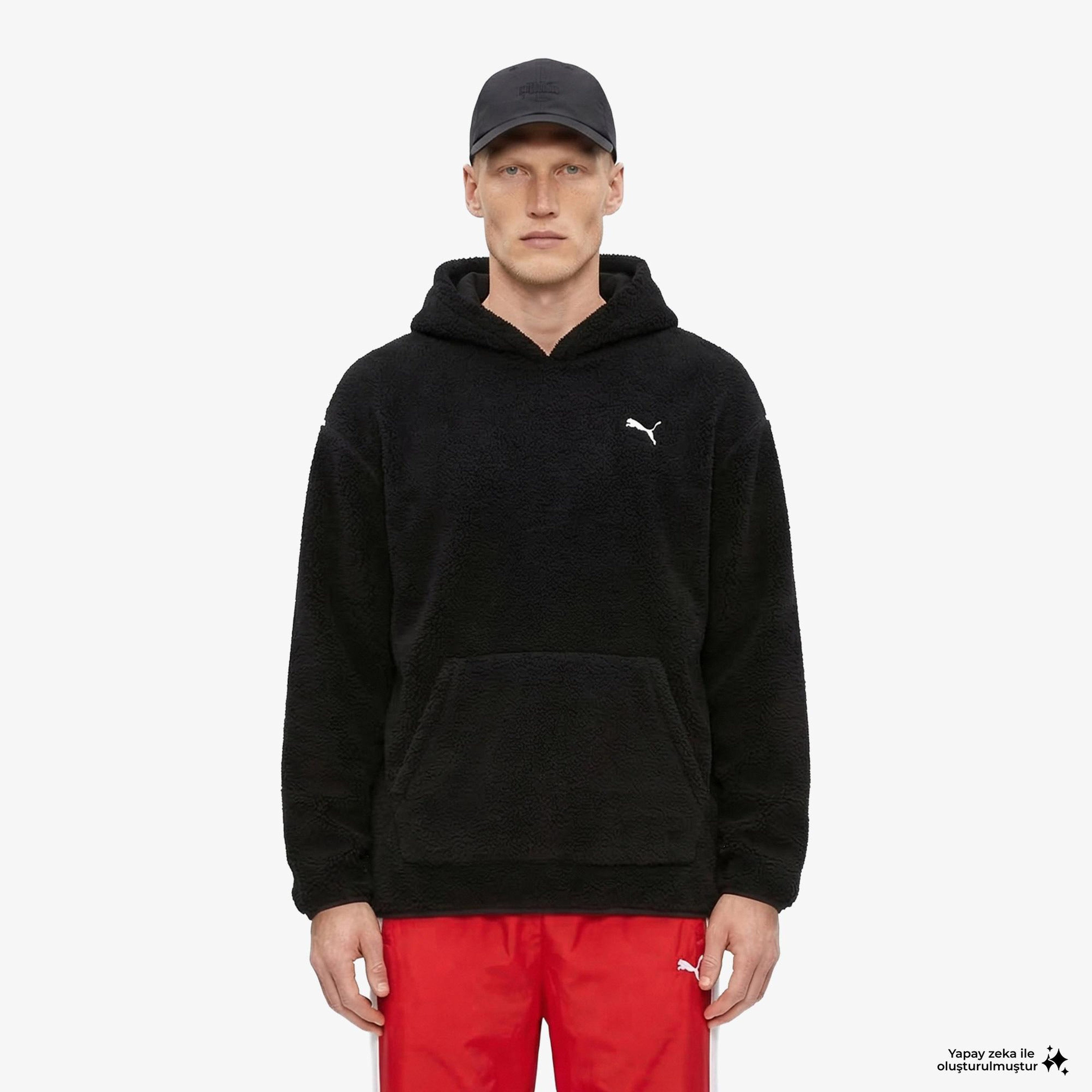 Puma Essentials Erkek Siyah Sweatshirt