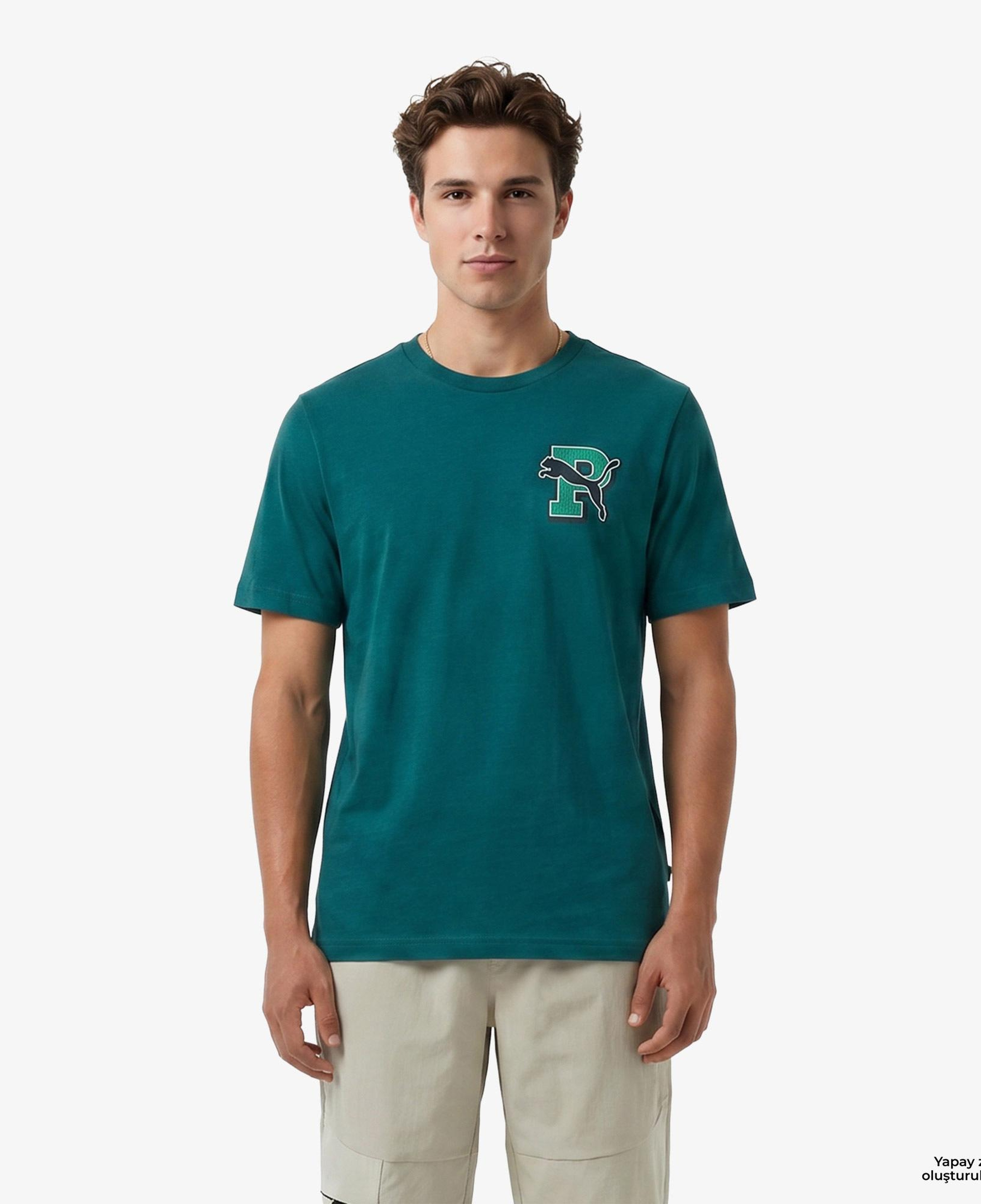 Puma Graphic Erkek Yeşil T-Shirt