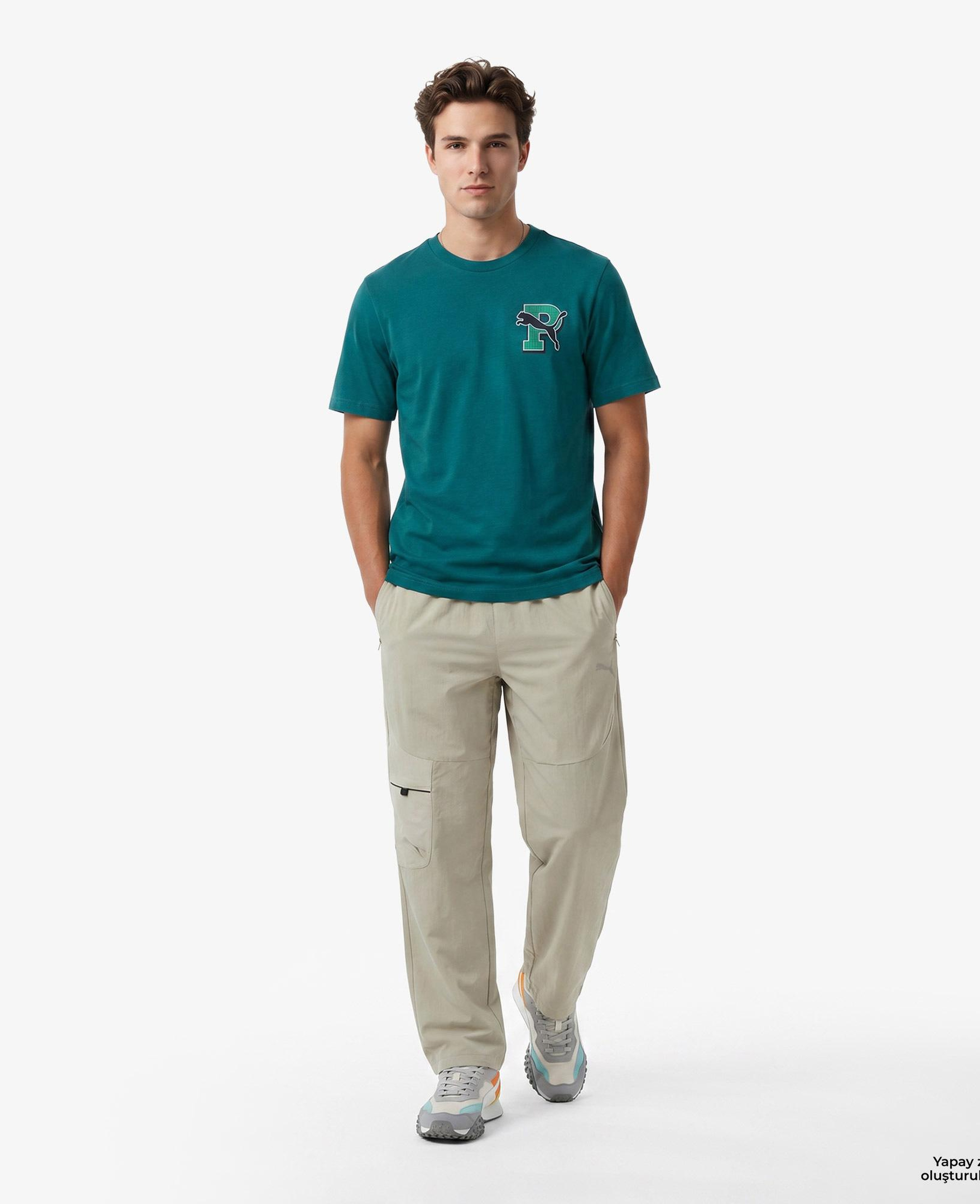 Puma Graphic Erkek Yeşil T-Shirt