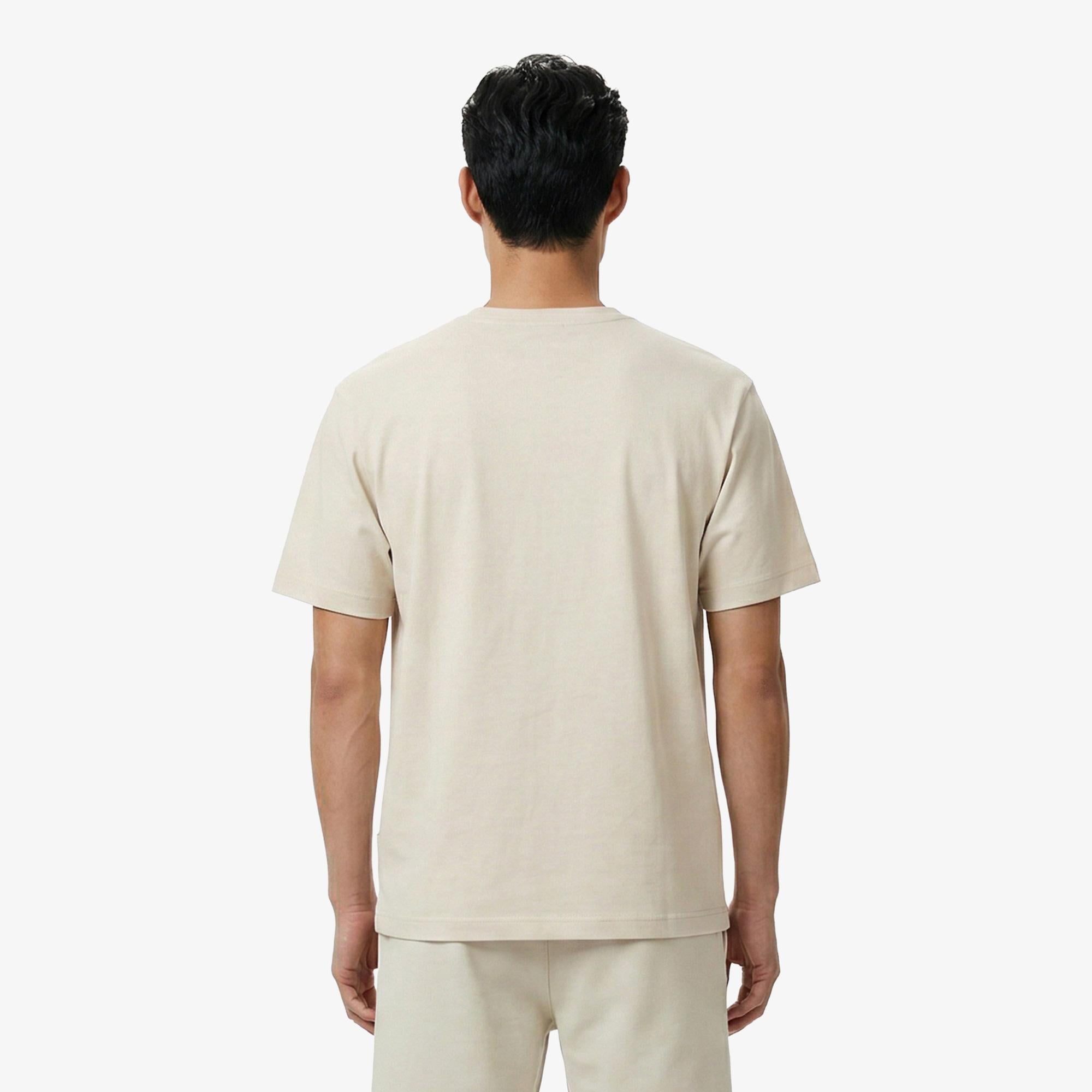 UNITED4 Regular Fit Erkek Krem T-Shirt