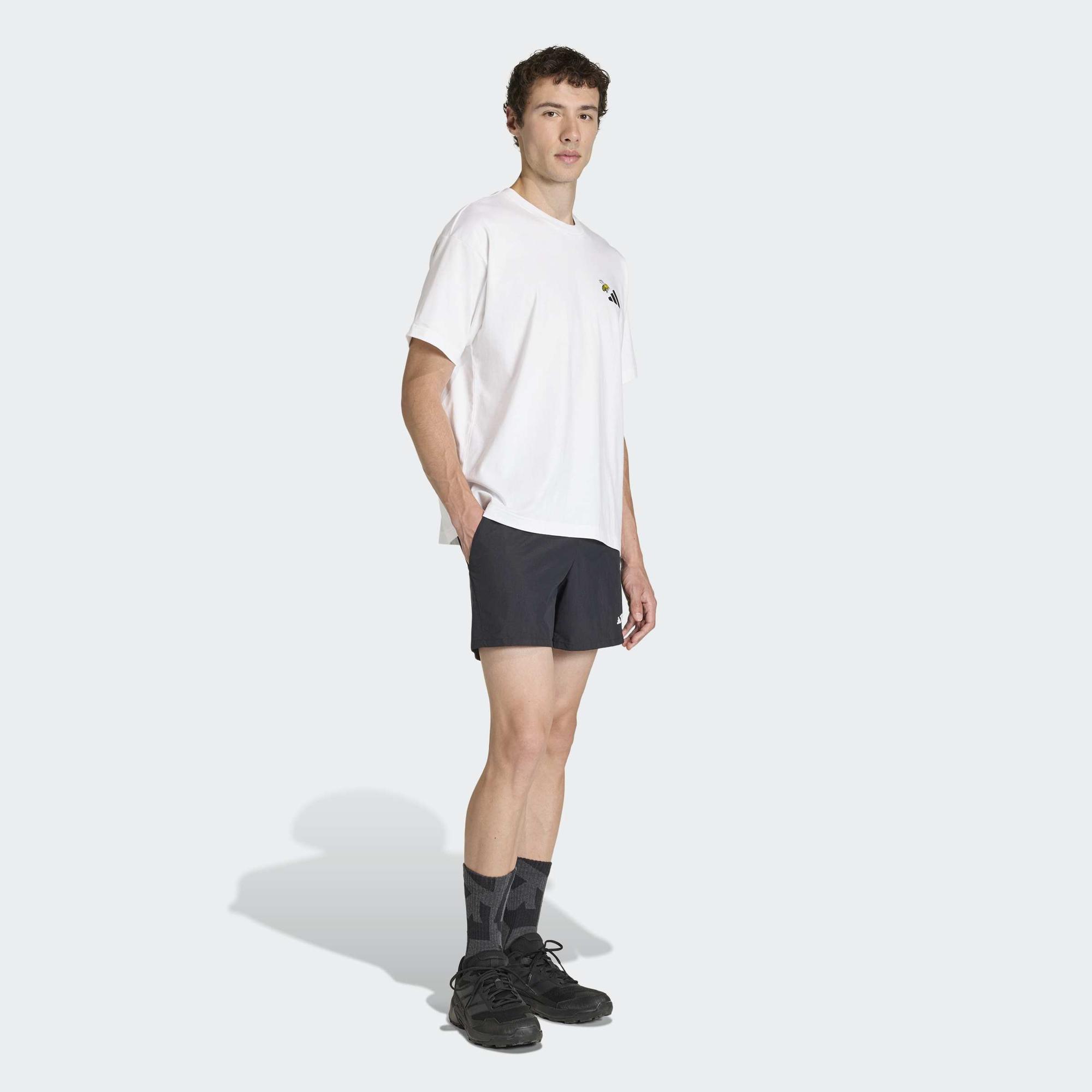 adidas Nature Yürüyüş Erkek Beyaz T-Shirt