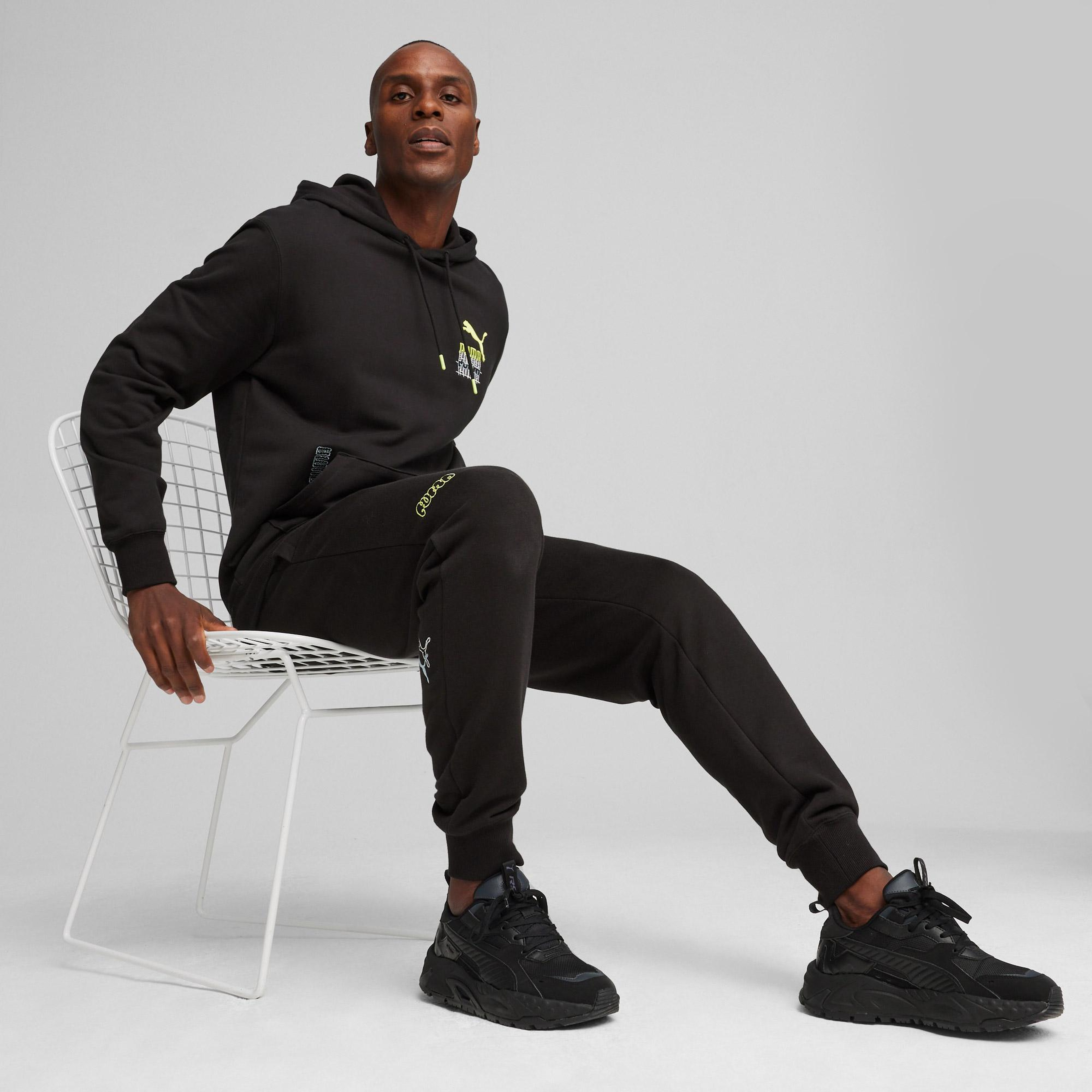 Puma Brand Love Graphic Erkek Siyah Sweatshirt