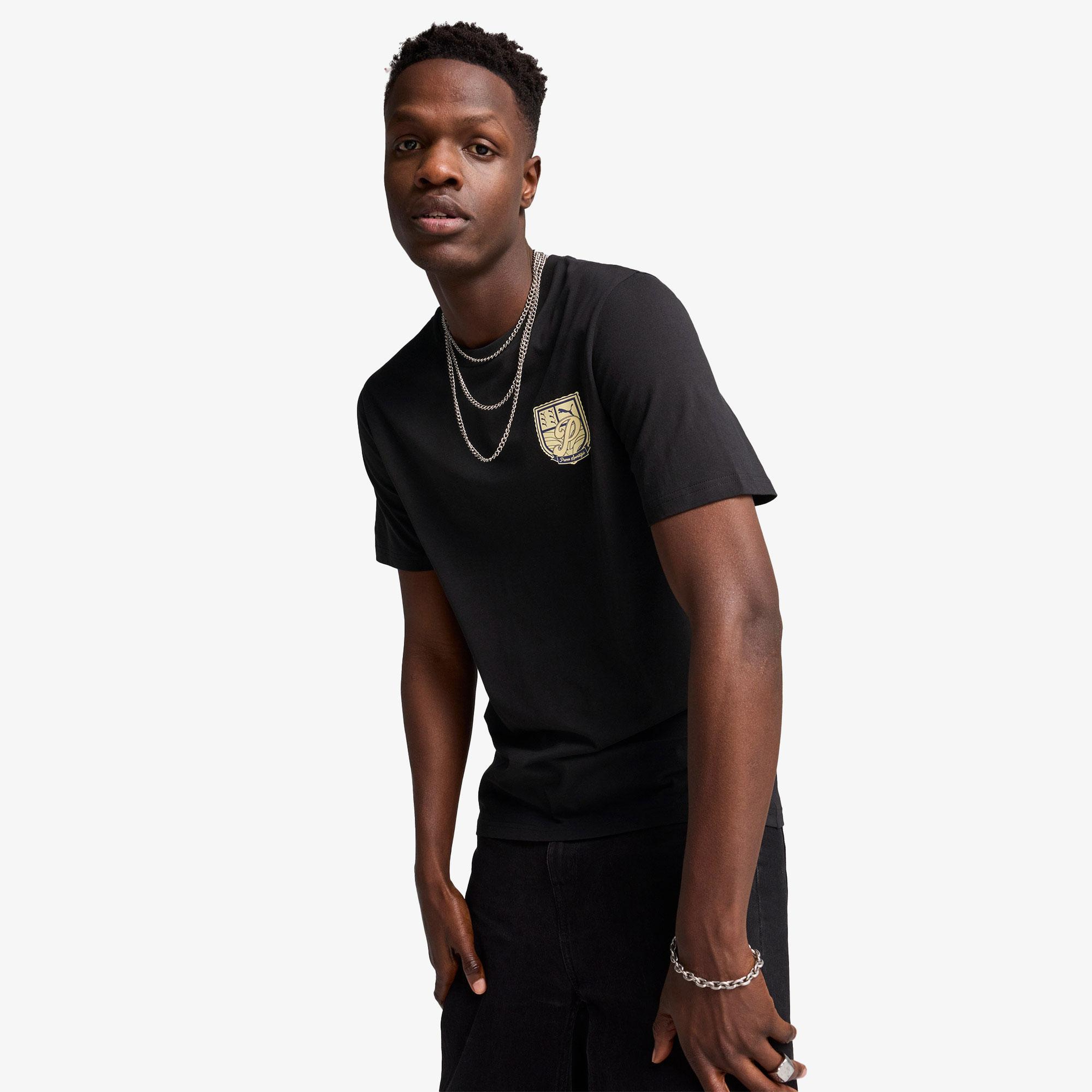 Puma Essentials Sports Legacy Erkek Siyah T-Shirt
