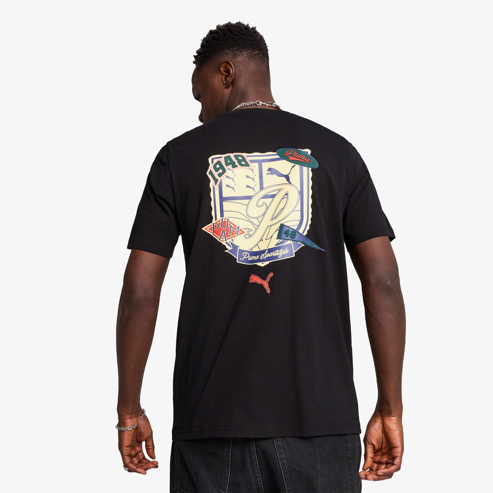 Puma Essentials Sports Legacy Erkek Siyah T-Shirt