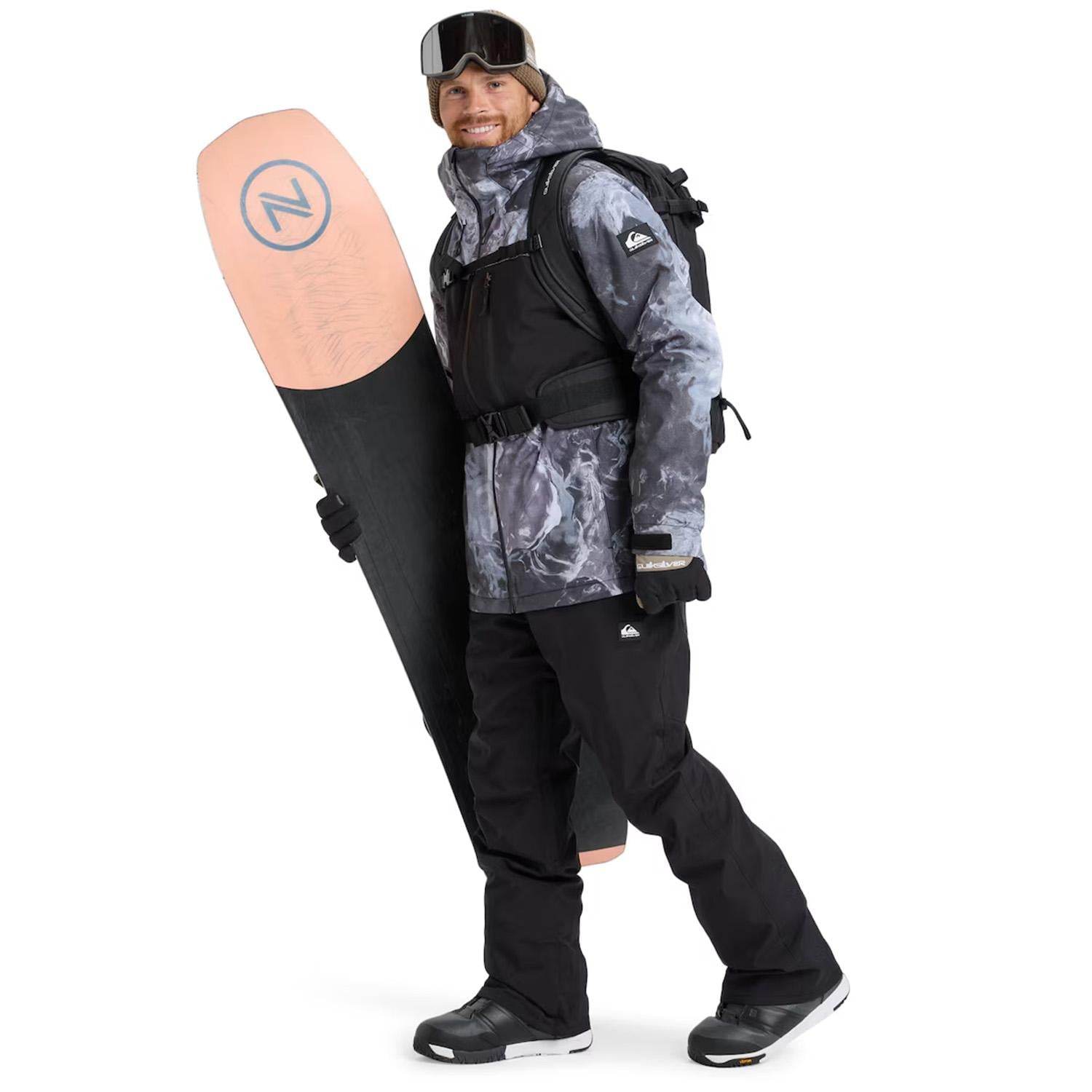 Quiksilver Sycamore Printed Erkek Snowboard Ceketi
