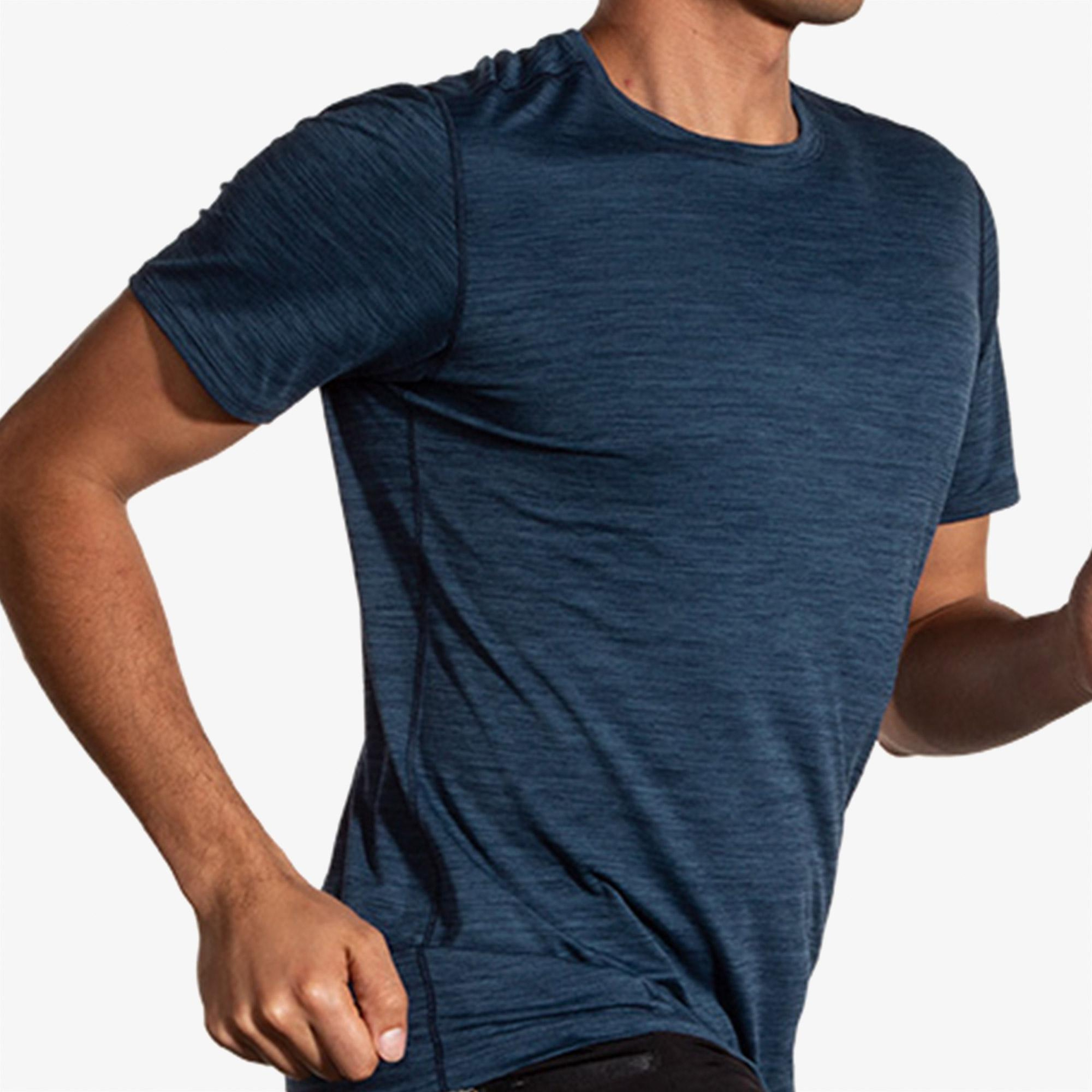 Brooks Luxe Short Sleeve Erkek Lacivert T-Shirt