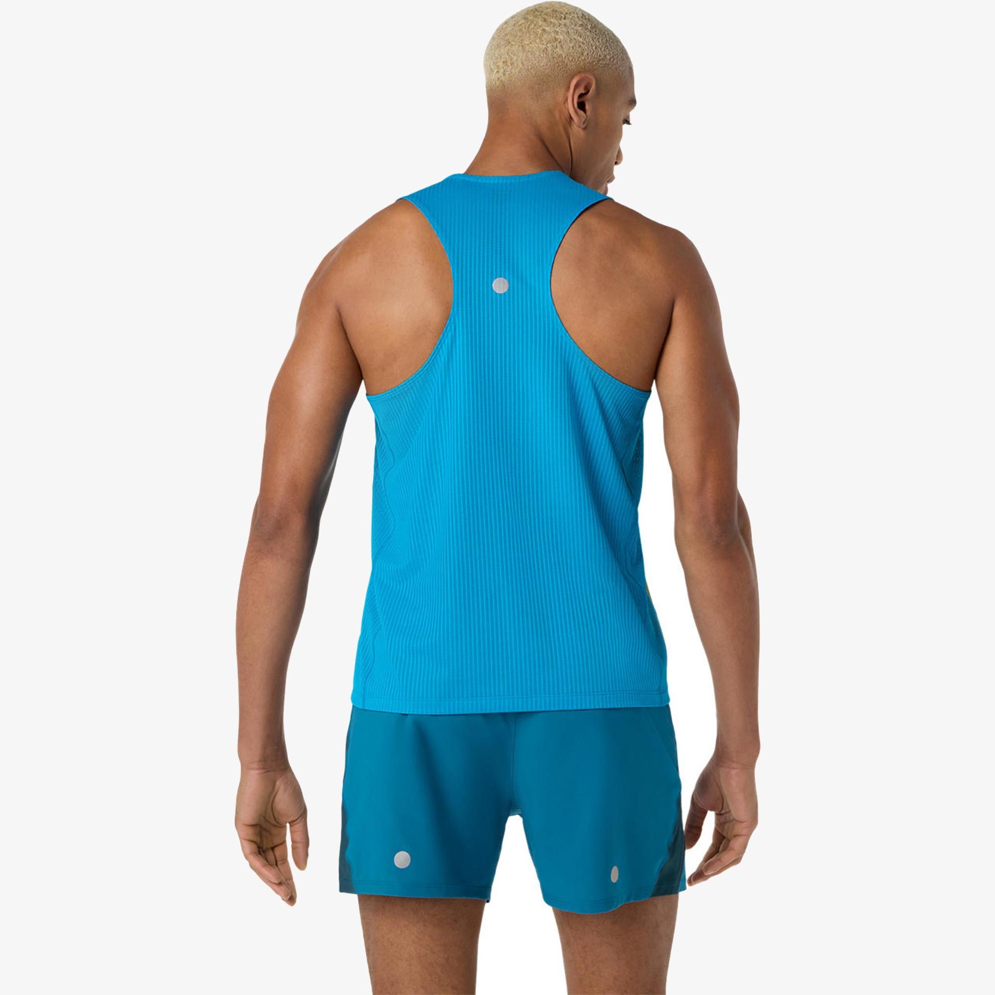 Asics Road Fade Singlet Erkek Siyah Koşu T-Shirt