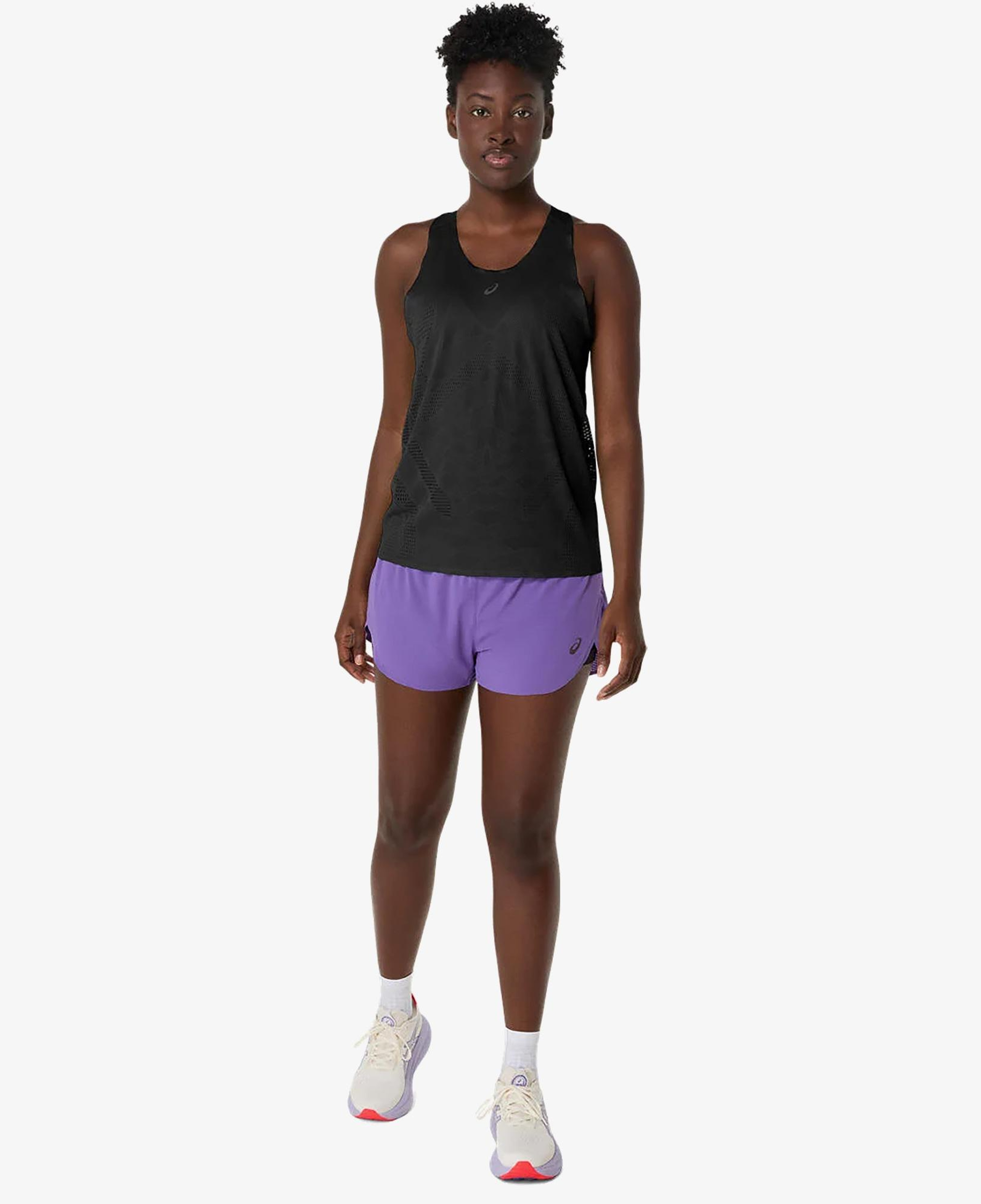 Asics Metarun Split Kadın Mor Şort