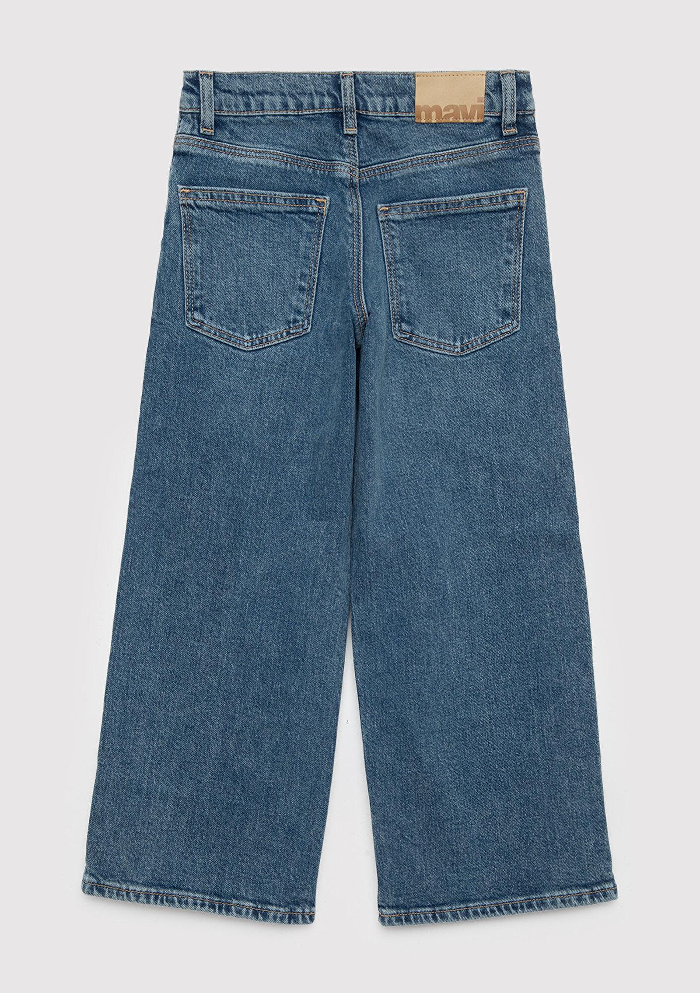 Mavi LORY 90lar Puslu Indigo Mavisi Denim Pantolon 7010036-A4159