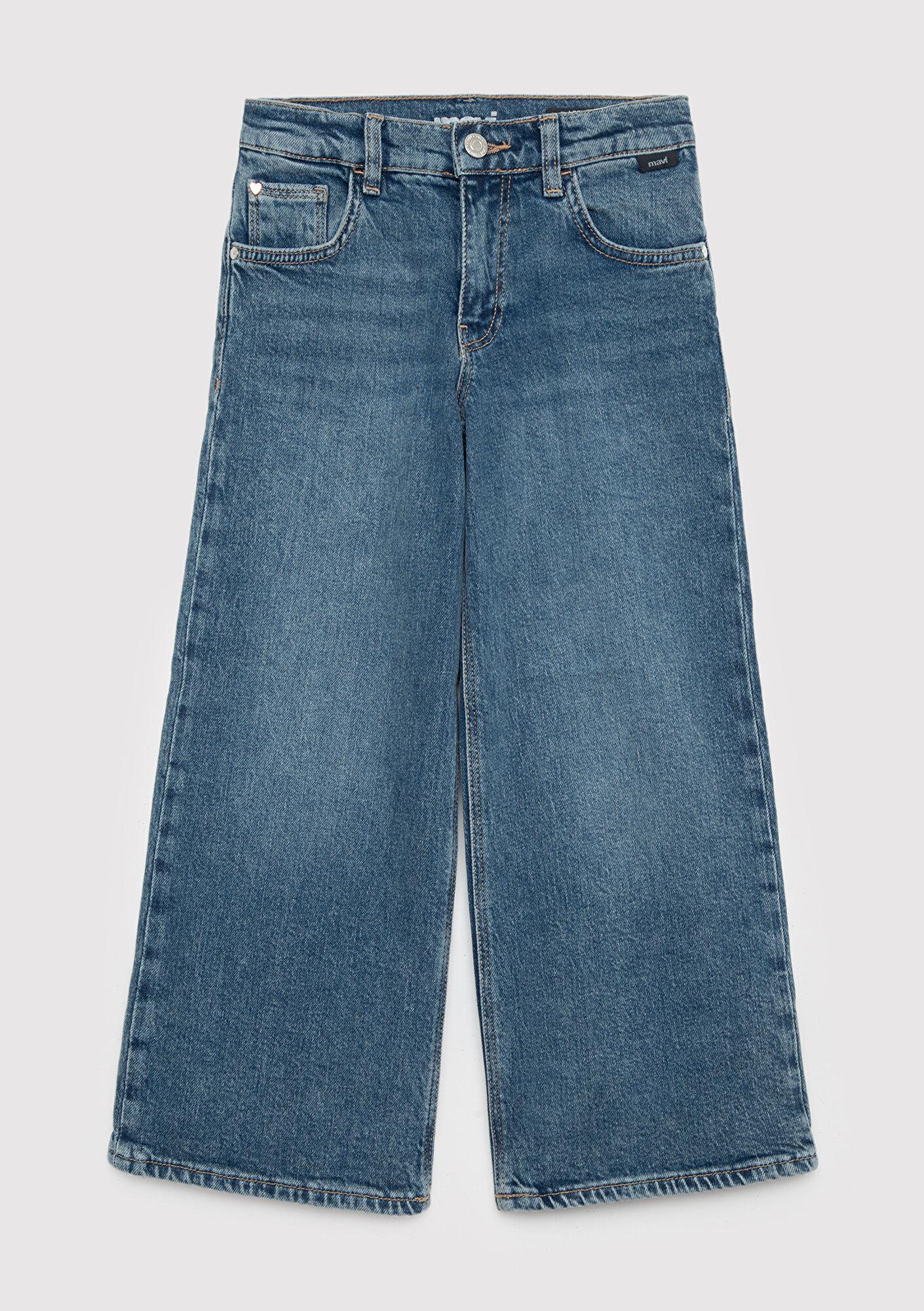 Mavi LORY 90lar Puslu Indigo Mavisi Denim Pantolon 7010036-A4159
