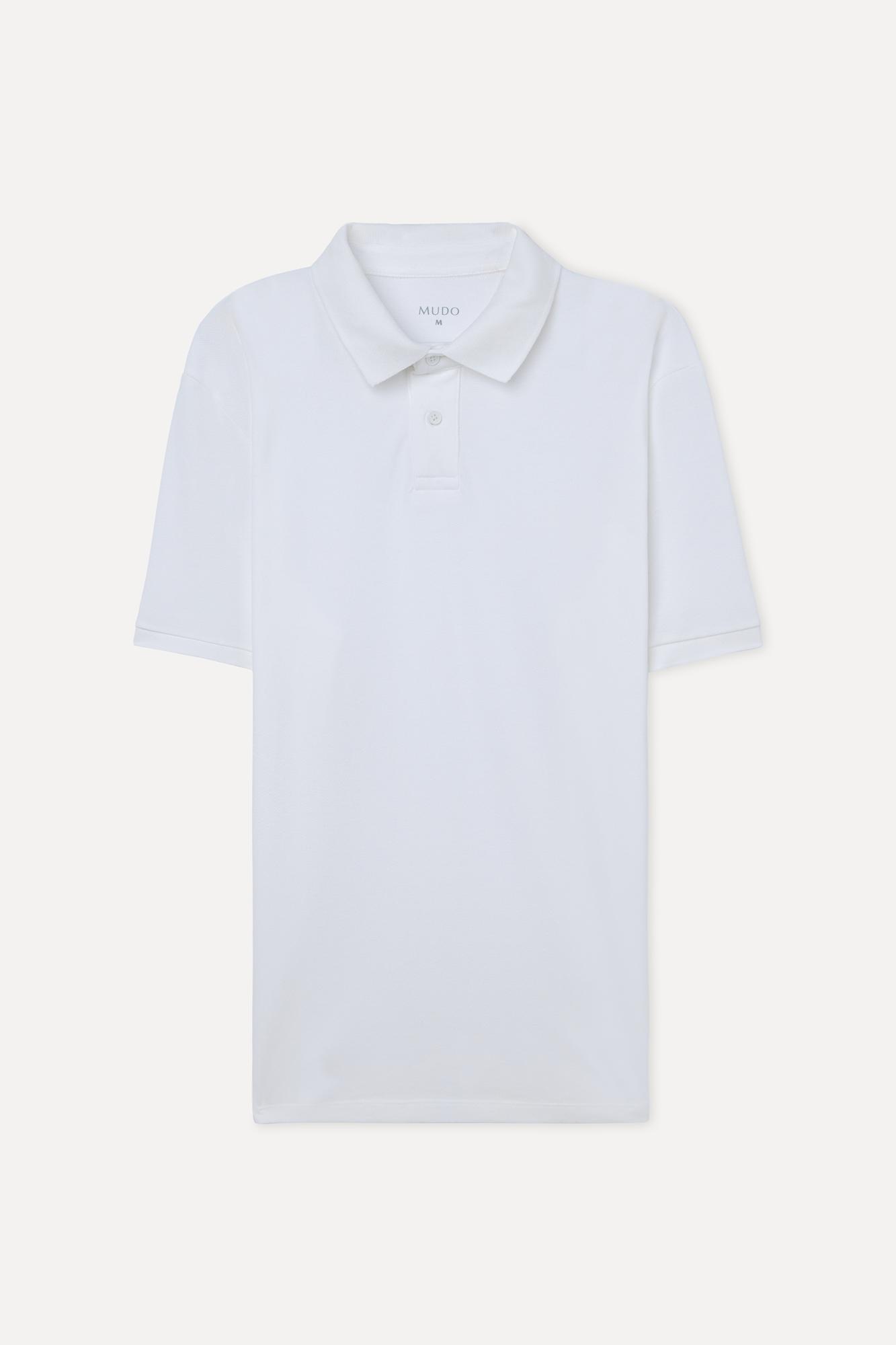 Erkek Beyaz Polo Yaka T-Shirt