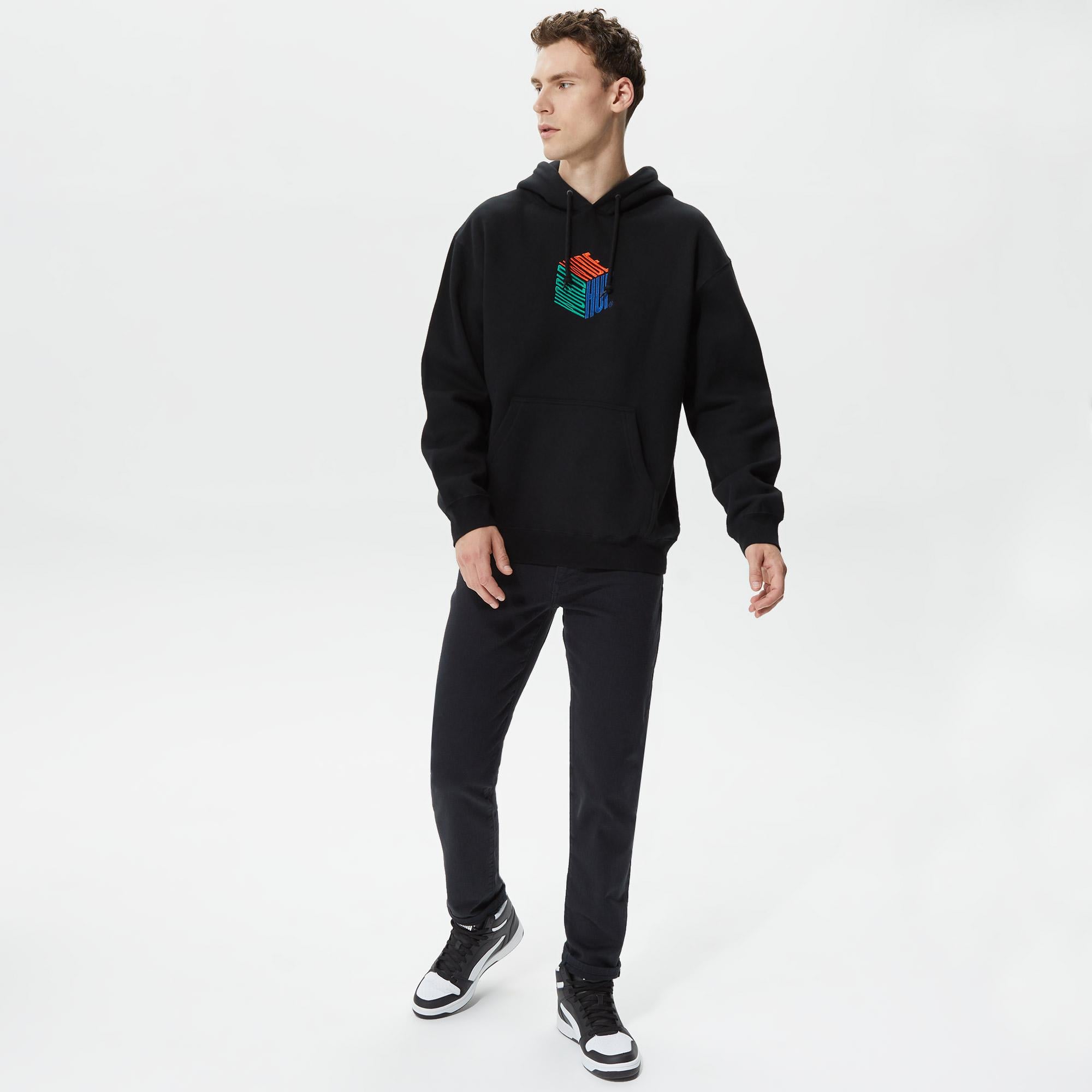 Huf Dimensions Erkek Siyah Hoodie