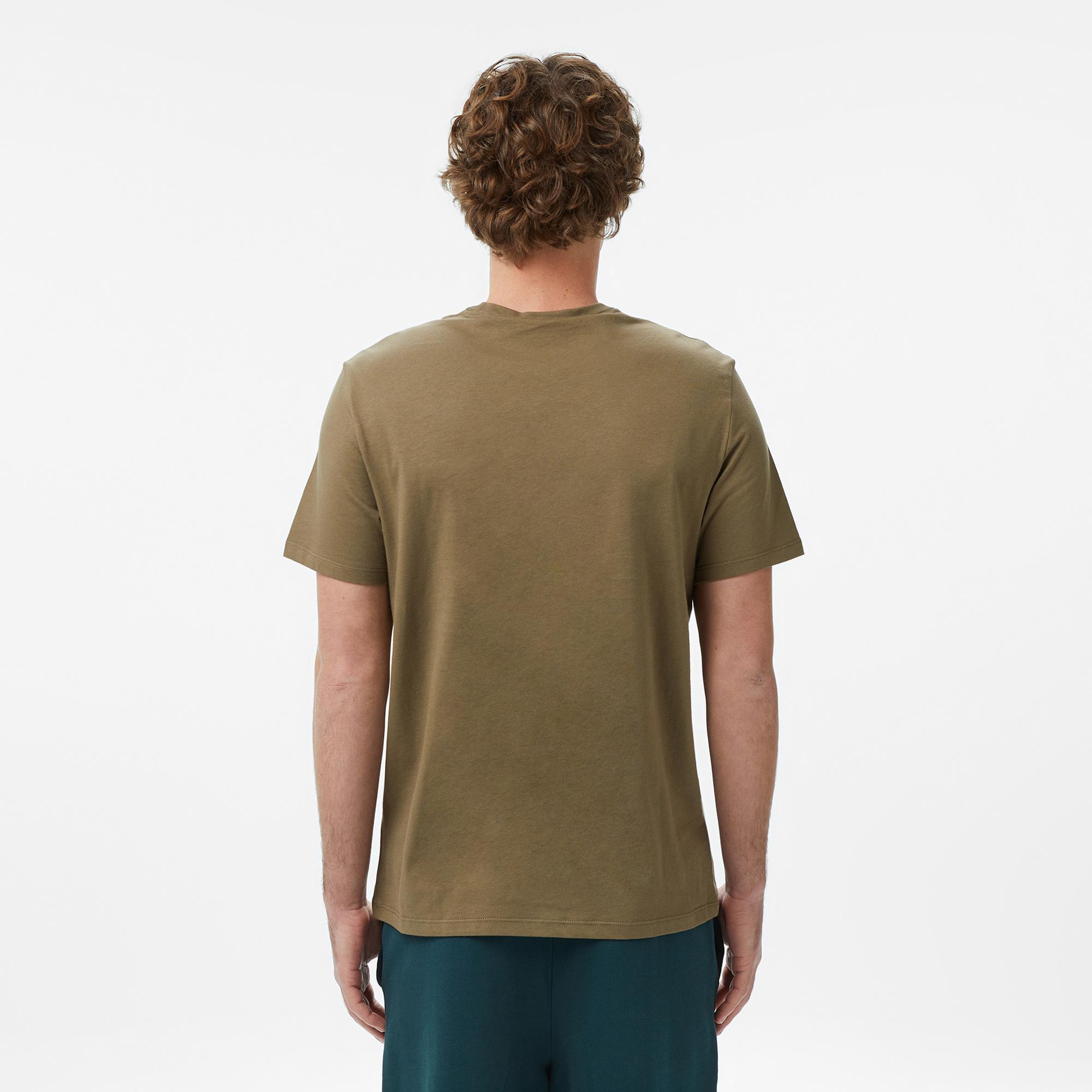 Calvin Klein Standard Logo 30S Crewnk Erkek Sarı T-Shirt
