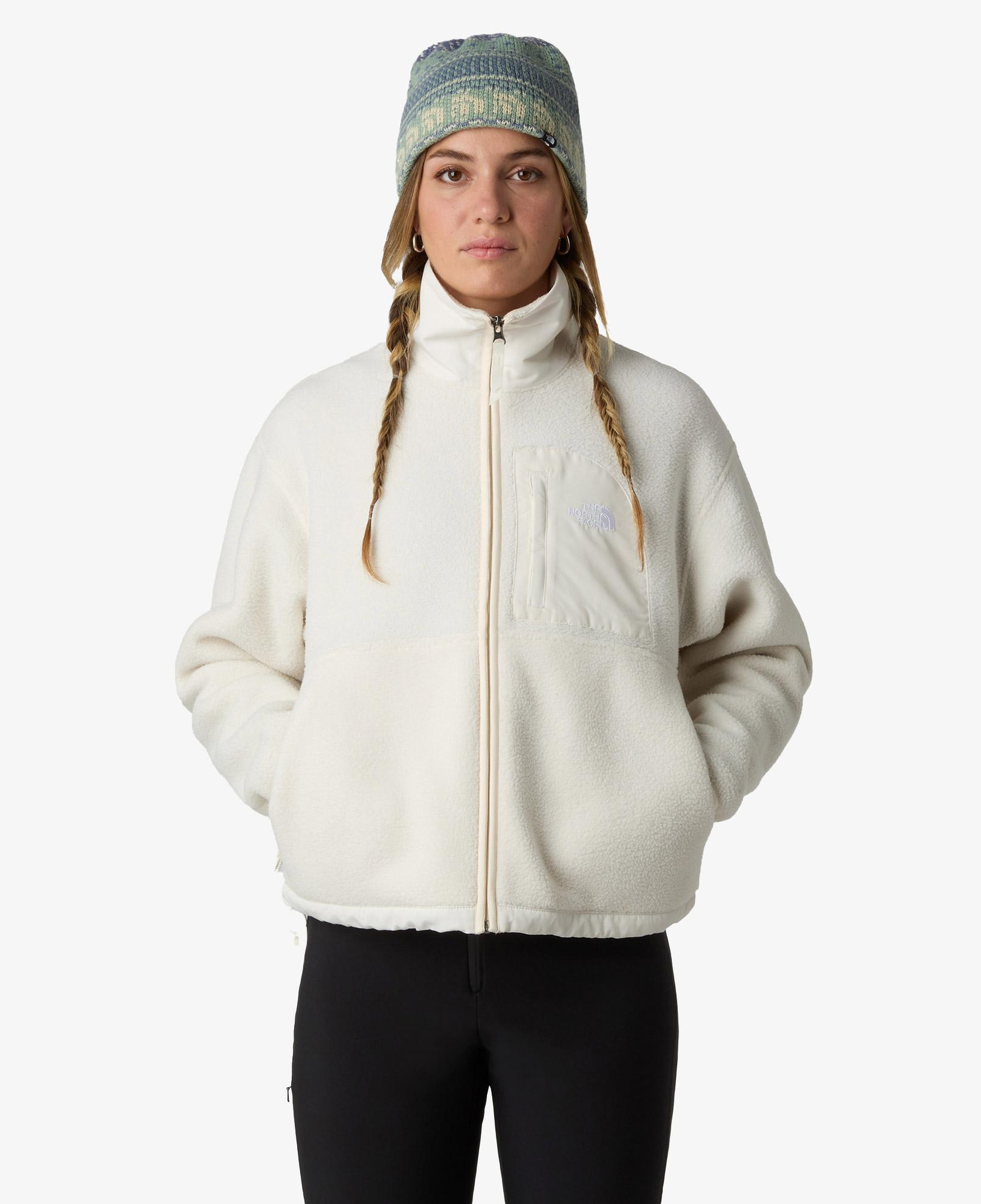 The North Face Yumiori Off-Peak Full Zip Kadın Beyaz Polar Mont