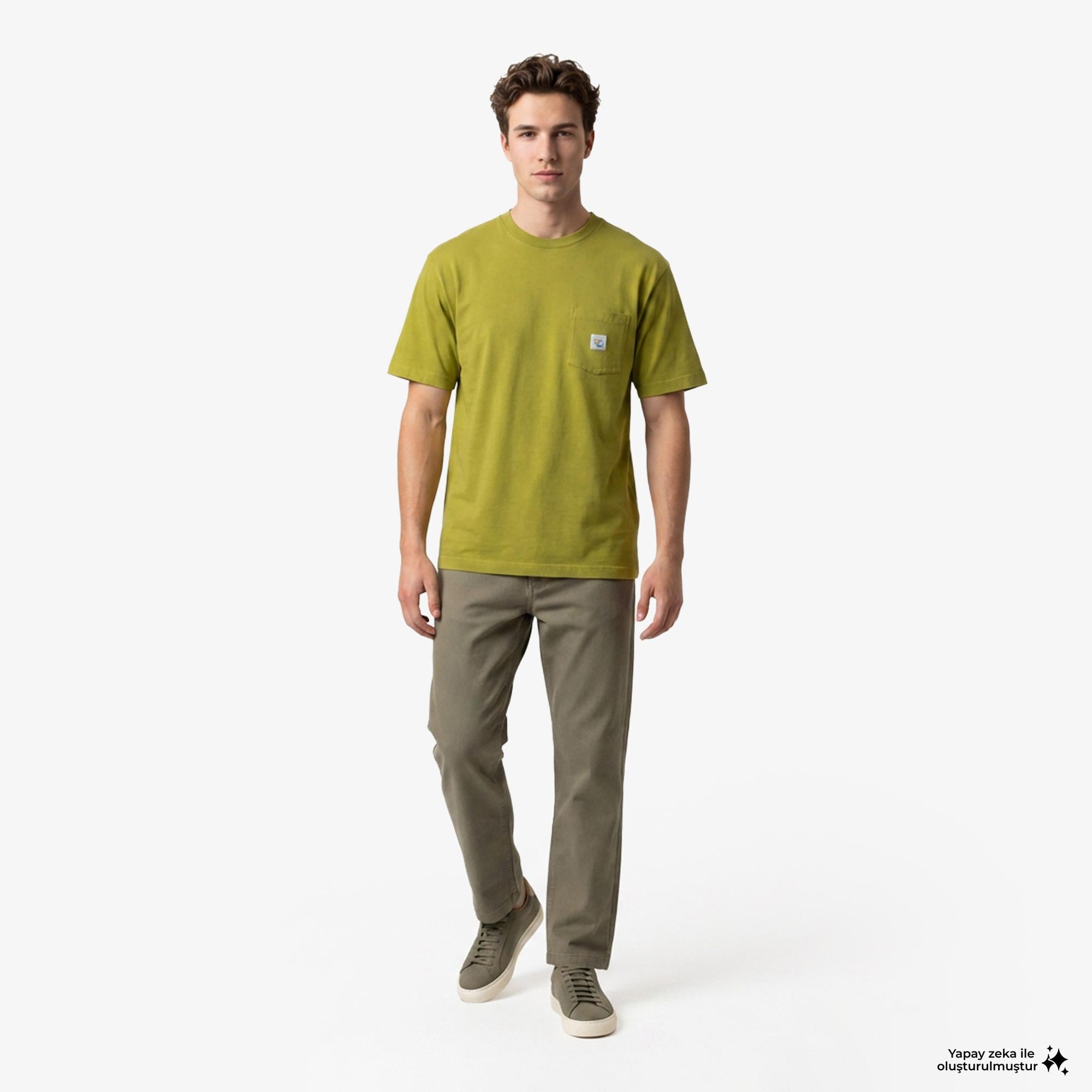 Huf Total Eclipse Knit Box Erkek Yeşil T-Shirt