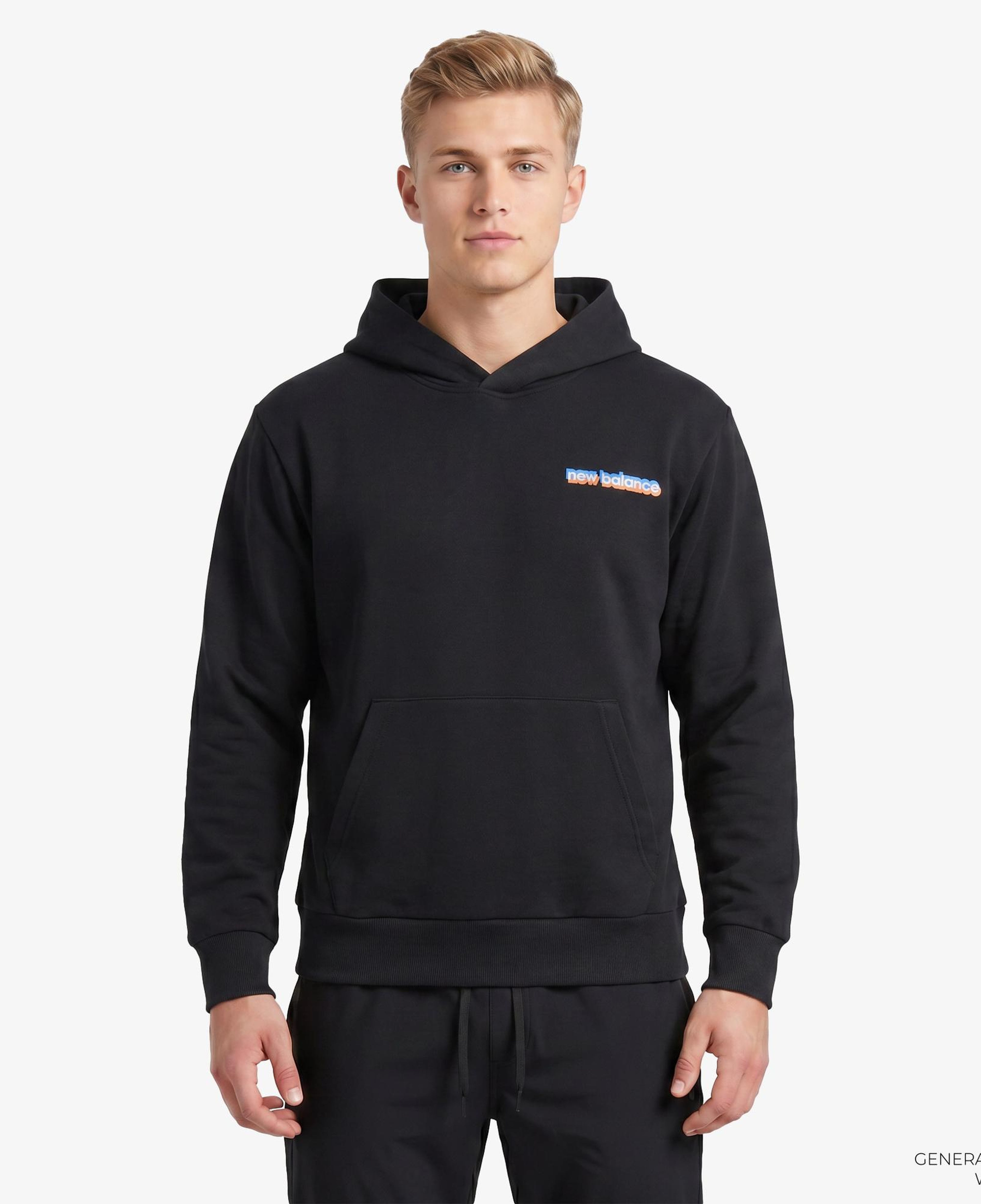 New Balance Lifestyle Erkek Siyah Sweatshirt