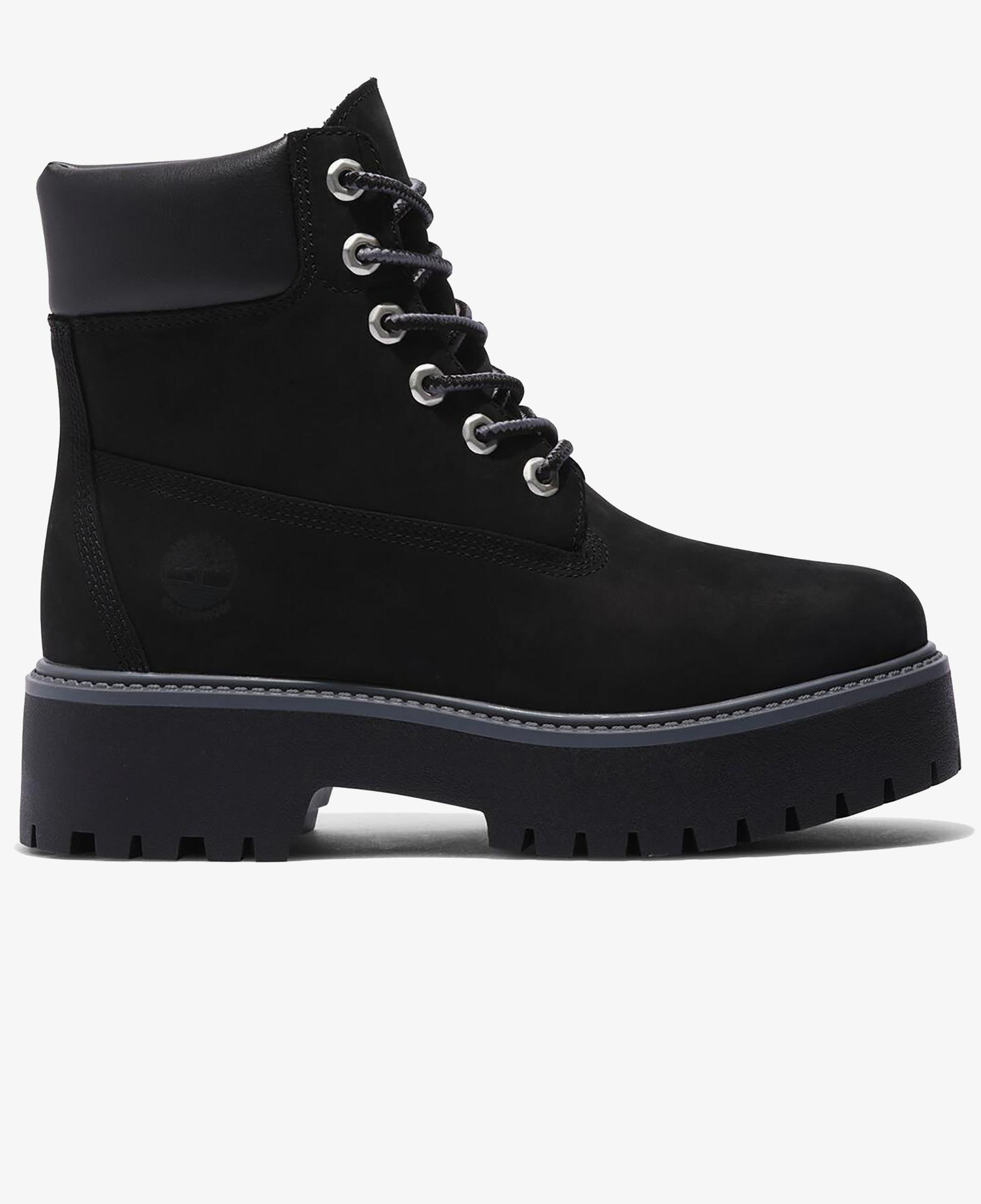 Timberland Stone Street 15 cm Su Geçirmez Platform Kadın Siyah Bot