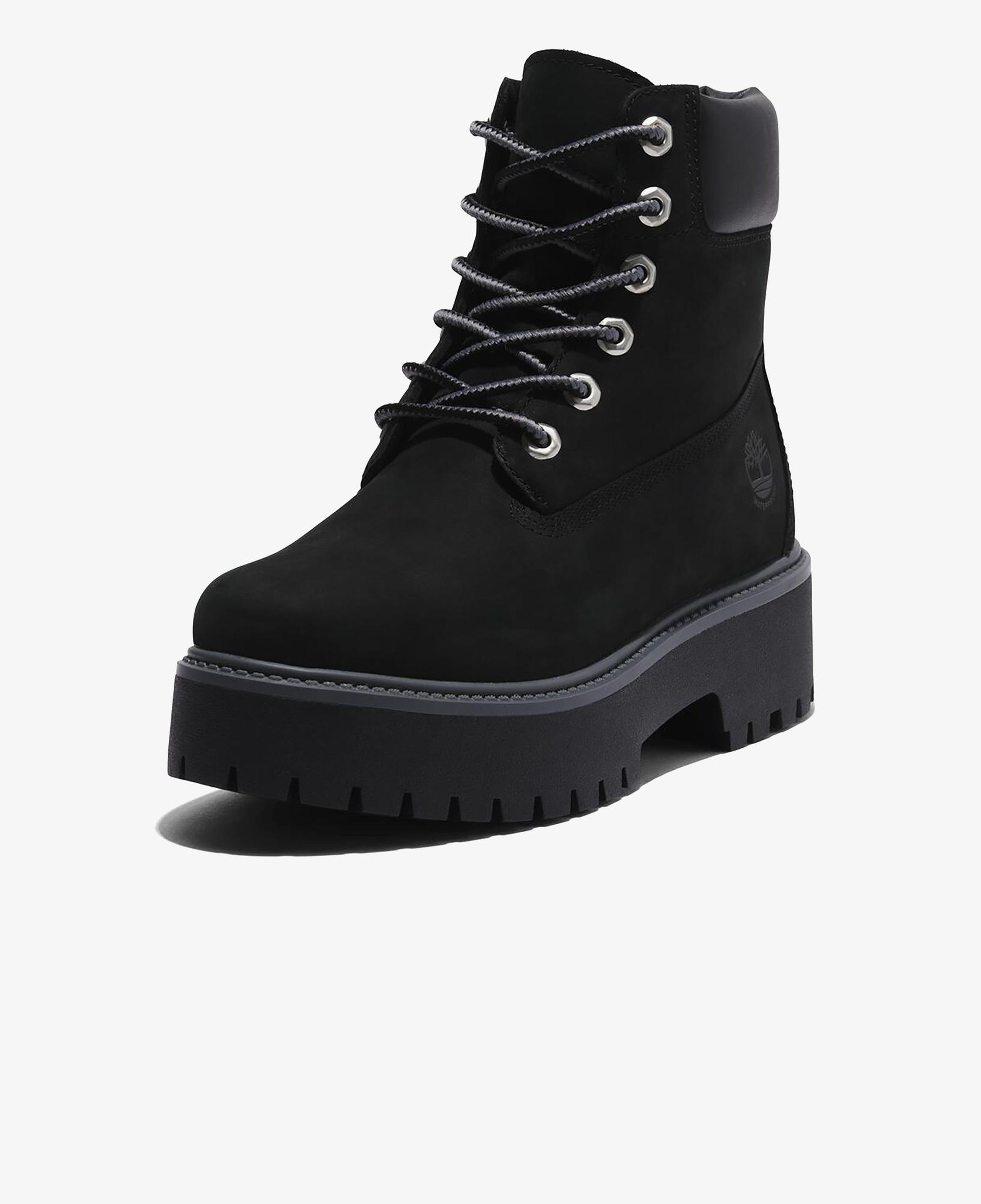 Timberland Stone Street 15 cm Su Geçirmez Platform Kadın Siyah Bot