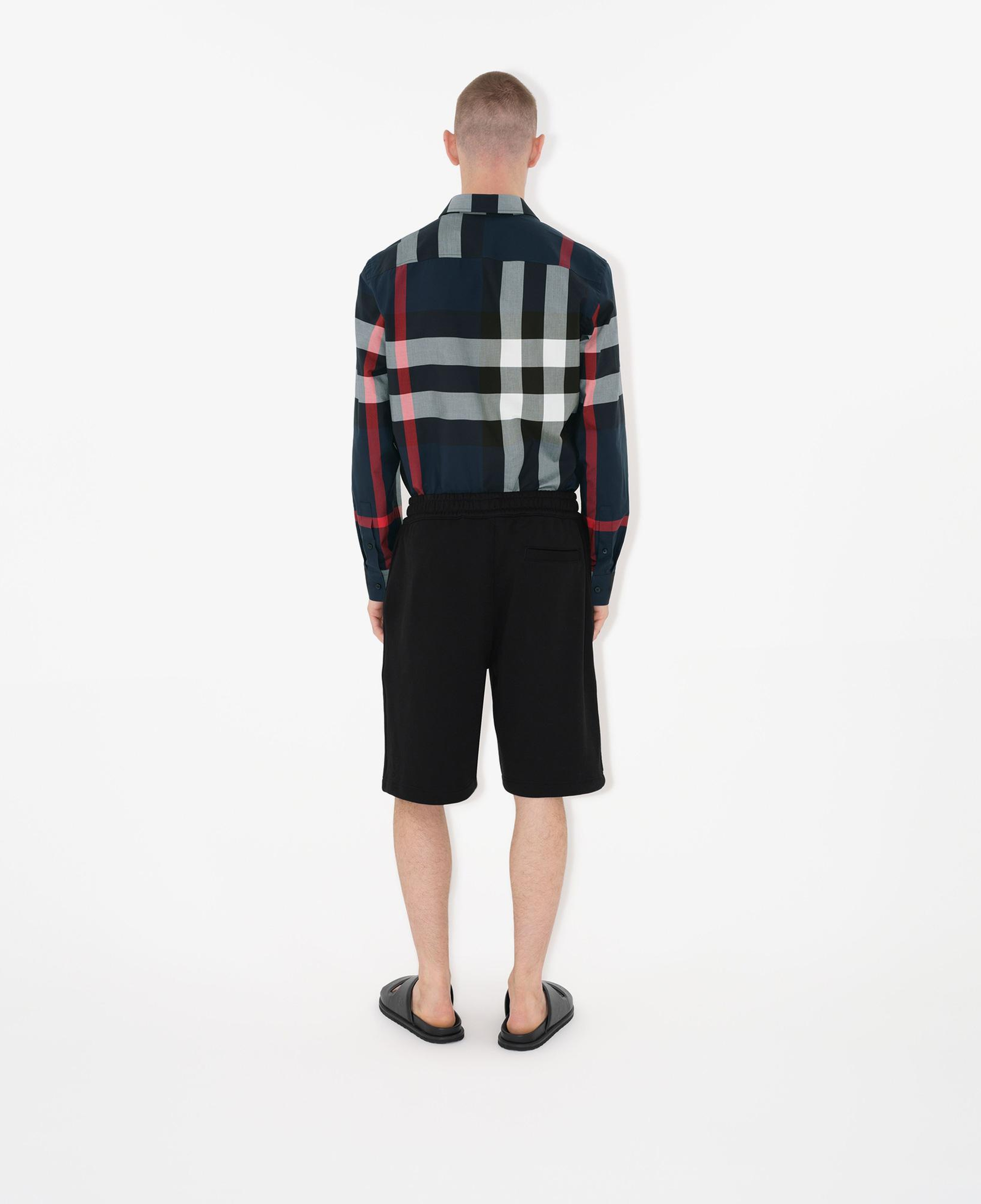 Burberry Check Pamuklu Erkek Lacivert Gömlek