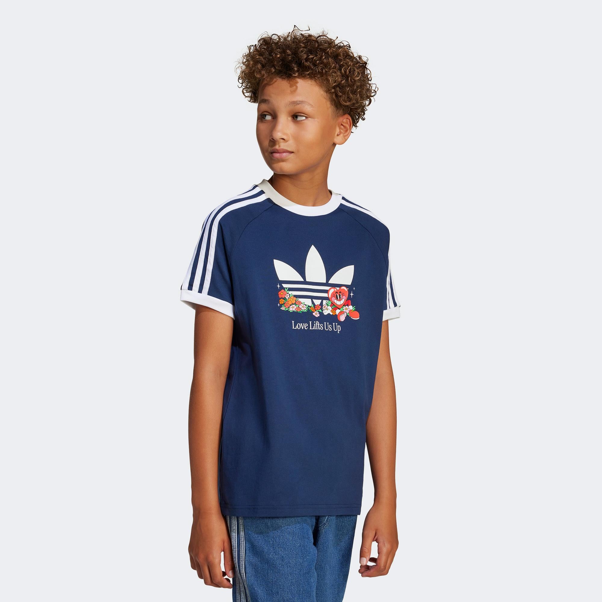 adidas Originals Loose Çocuk Mavi T-Shirt