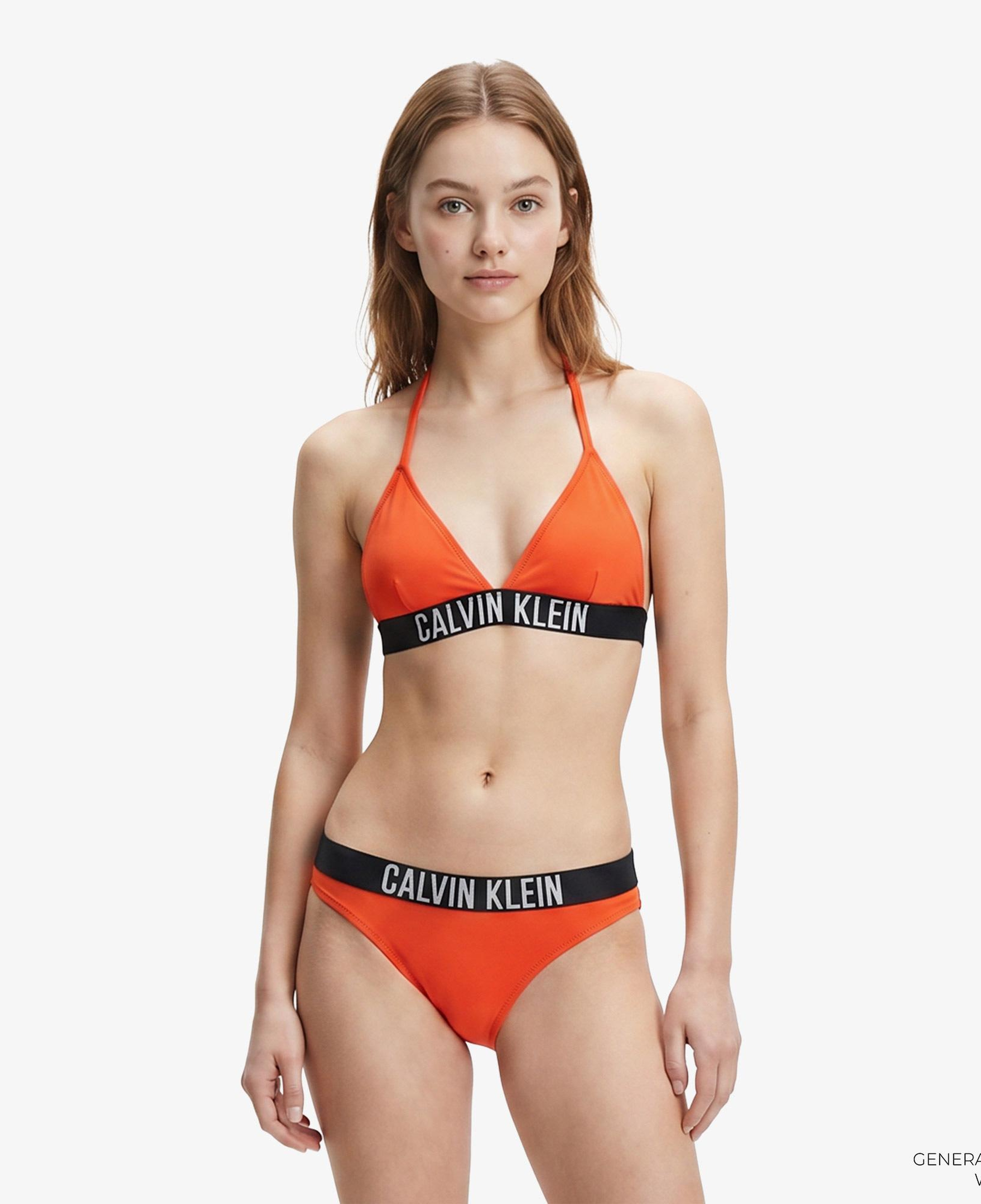 Calvin Klein Triangle Çocuk Kırmızı Bikini Üstü