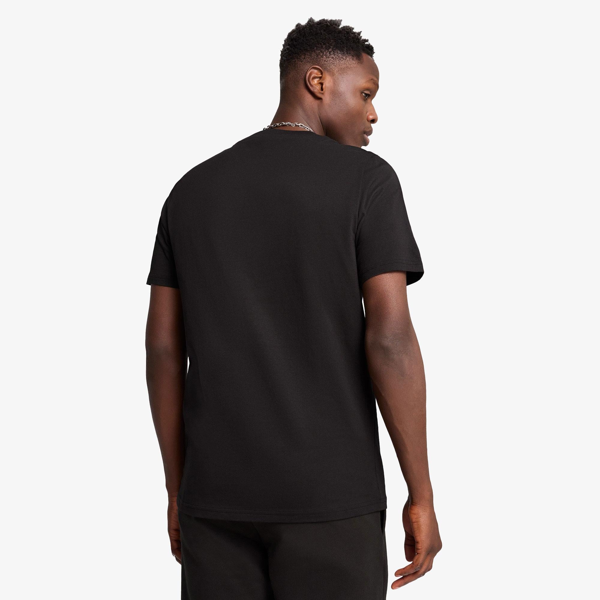 Puma Wardrobe Ess Graphic Erkek Siyah T-Shirt