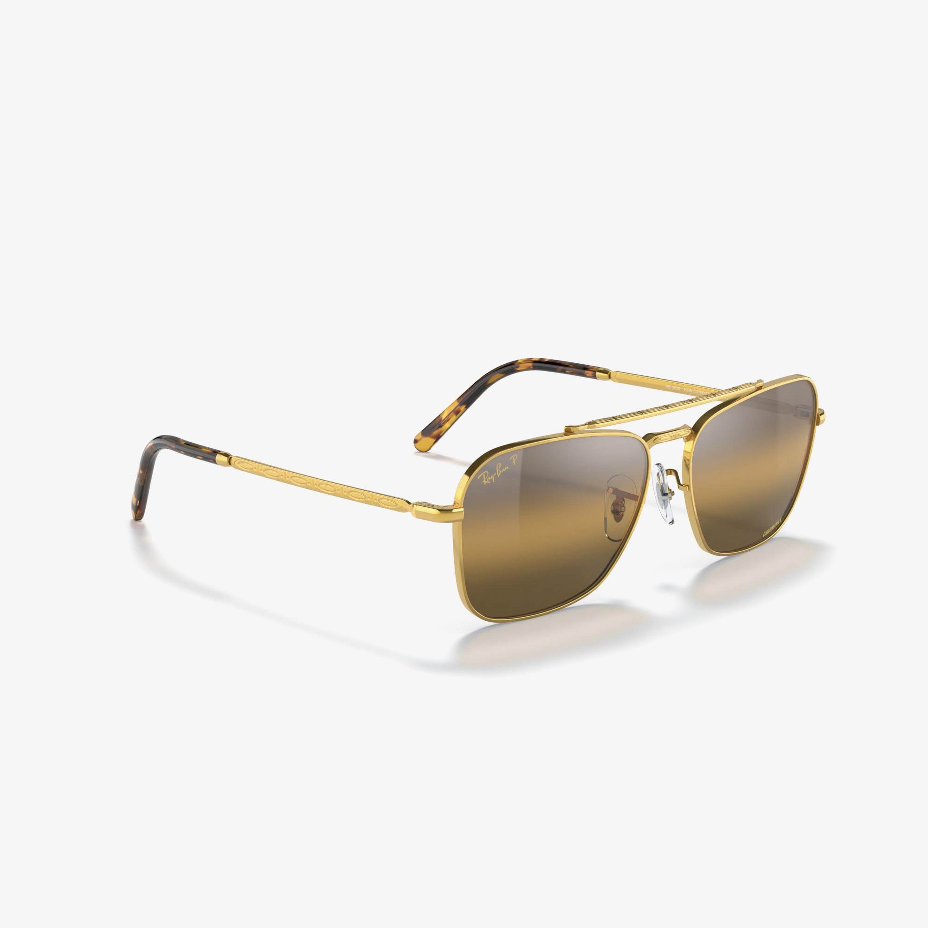 Ray-Ban New Caravan Unisex Altın Rengi Güneş Gözlüğü