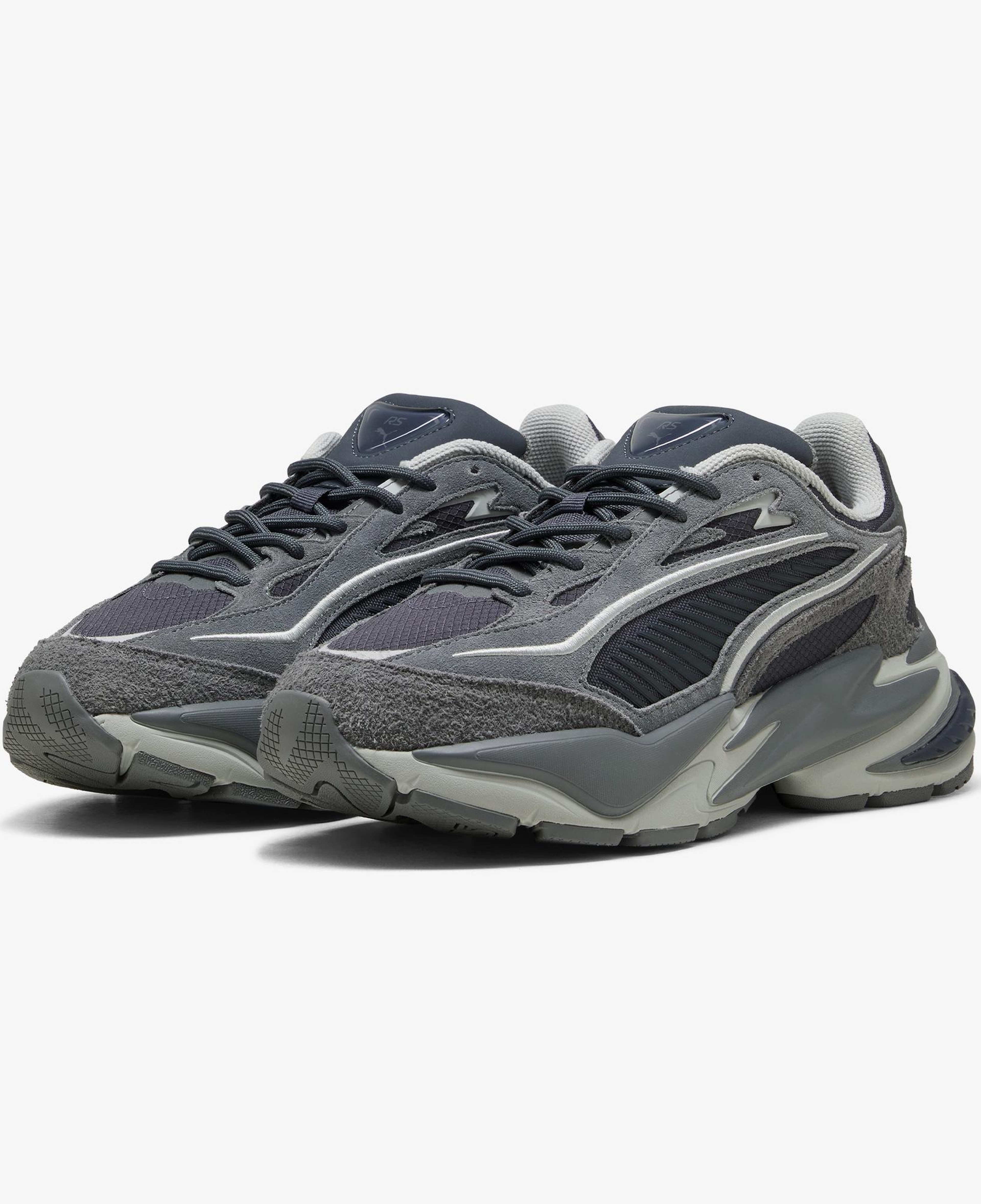 Puma Rs Surge Hairy Suede Unisex Gri Spor Ayakkabı