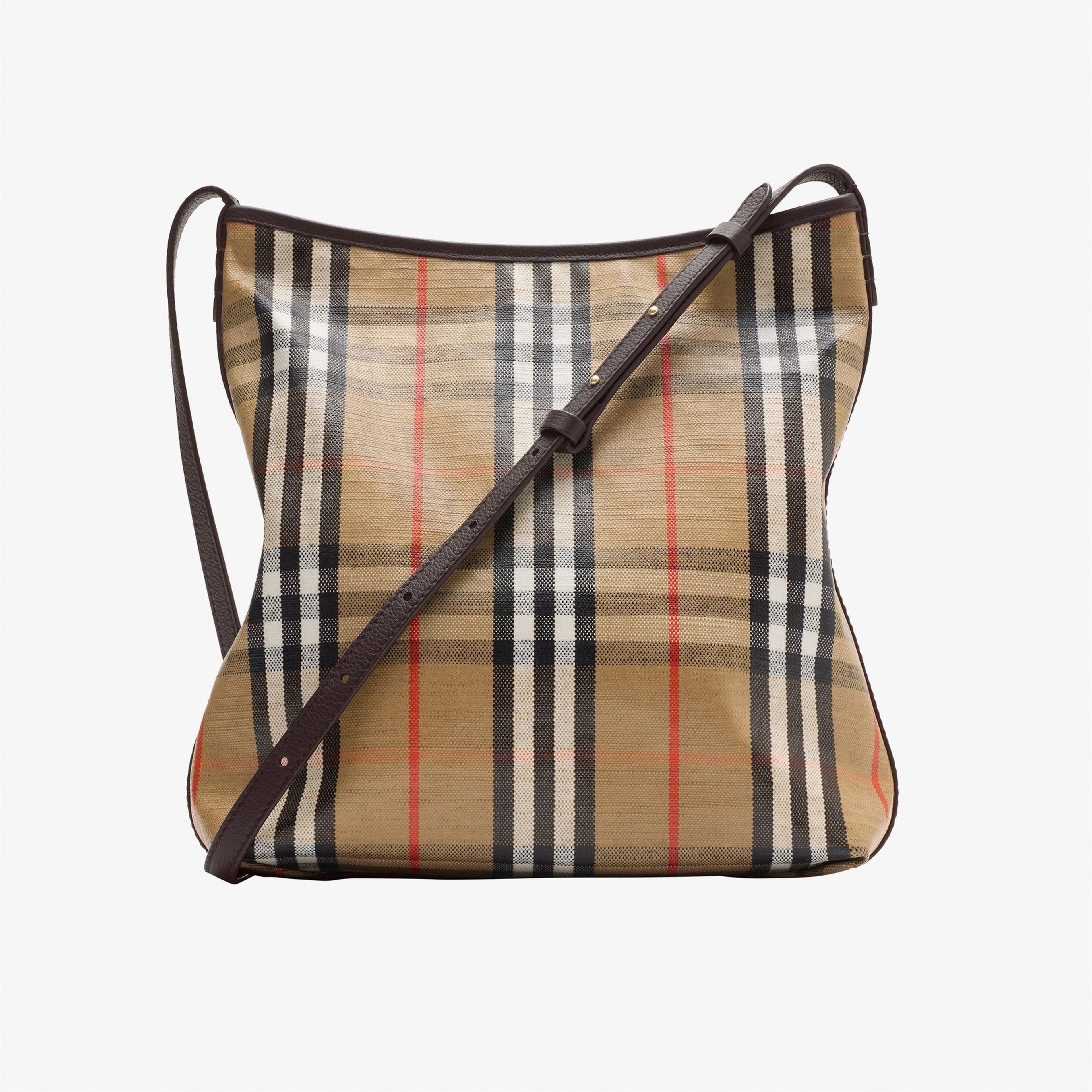 Burberry Highlands Kadın Bej Keten Çanta