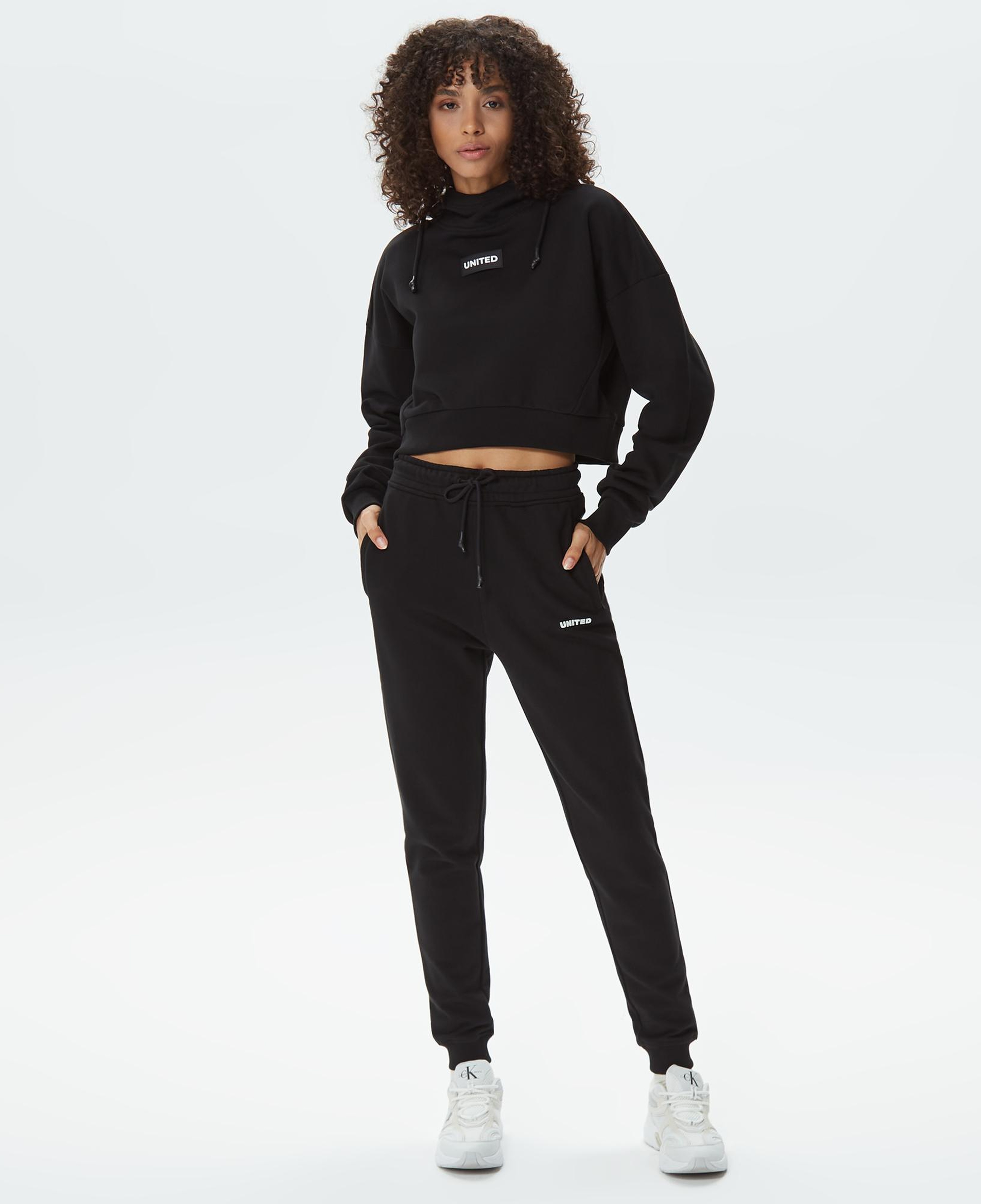 UNITED4 Kadın Siyah Sweatshirt