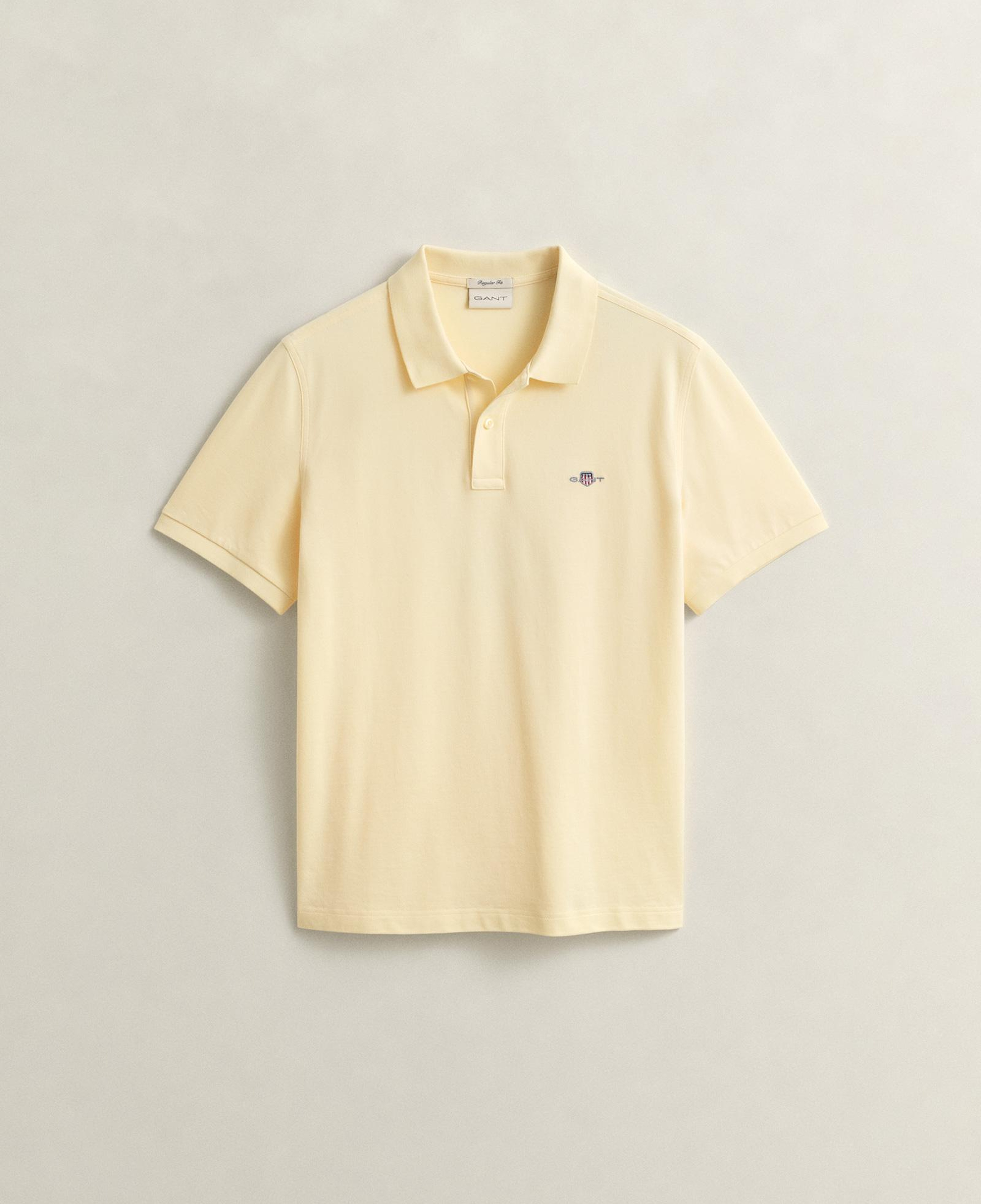 GANT Erkek Sarı Regular Fit Logolu Polo Yaka T-Shirt