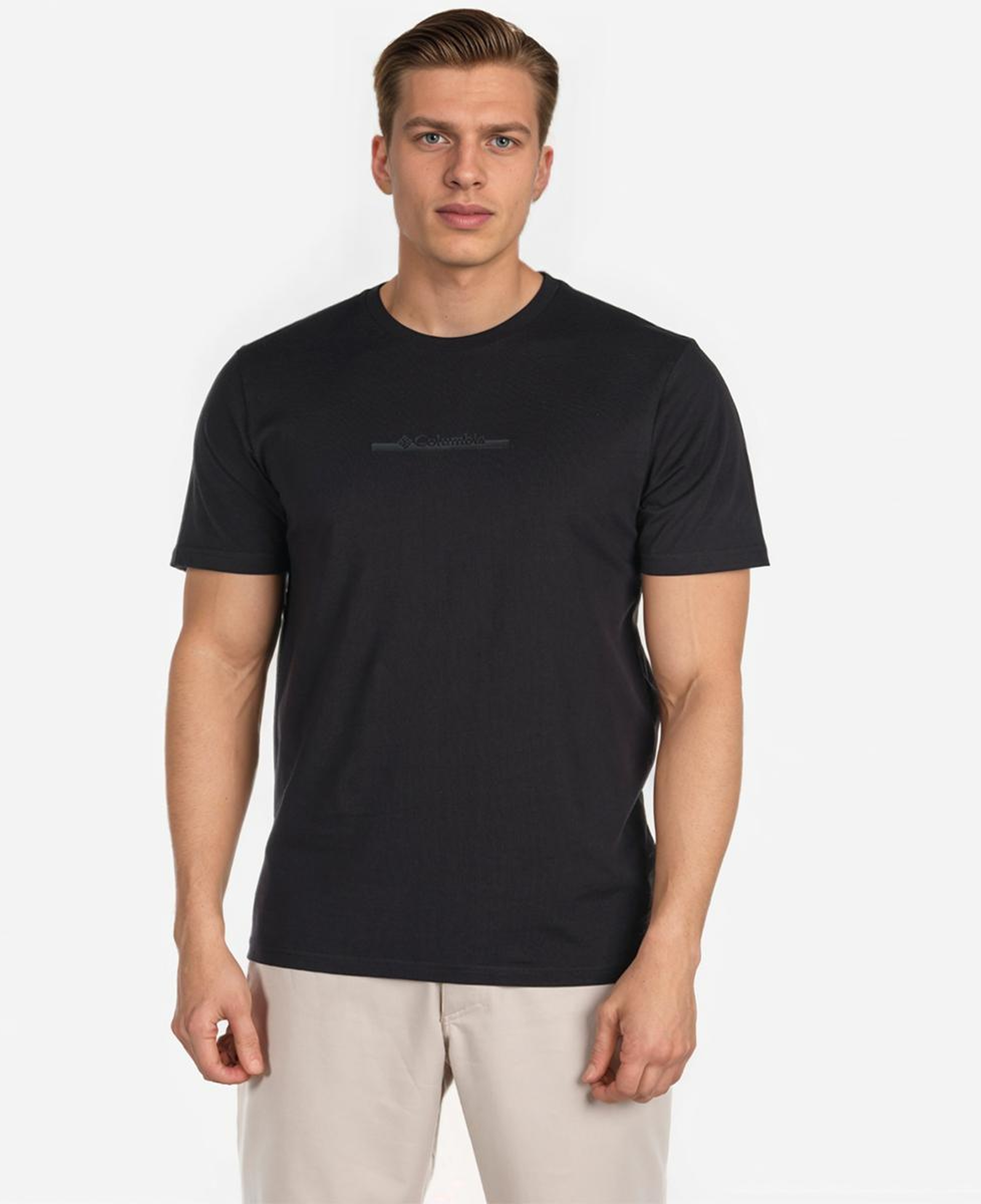 Columbia Bar Split Graphic Erkek Siyah Günlük T-Shirt