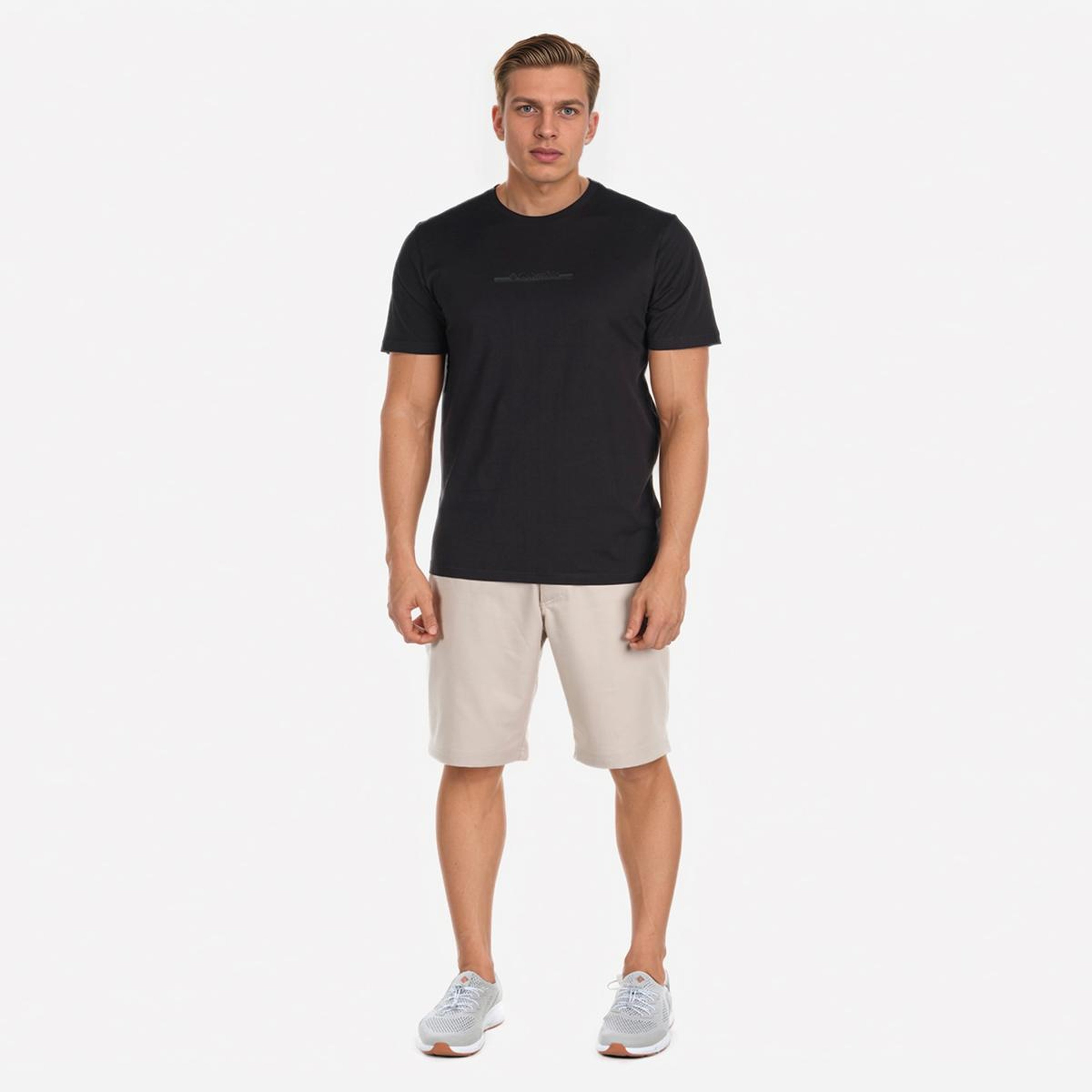 Columbia Bar Split Graphic Erkek Siyah Günlük T-Shirt