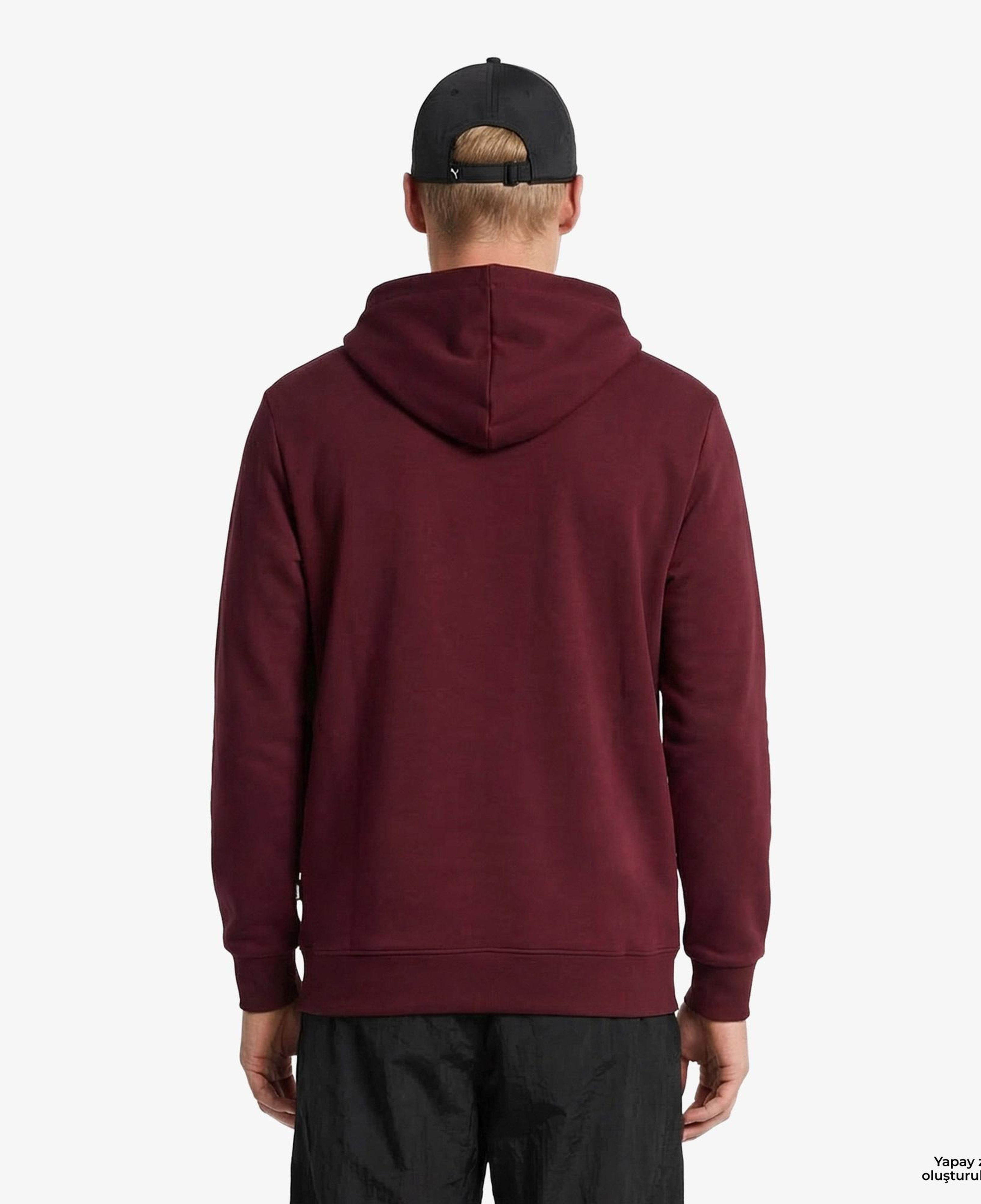 Puma Essentials Elevated Erkek Kırmızı Sweatshirt
