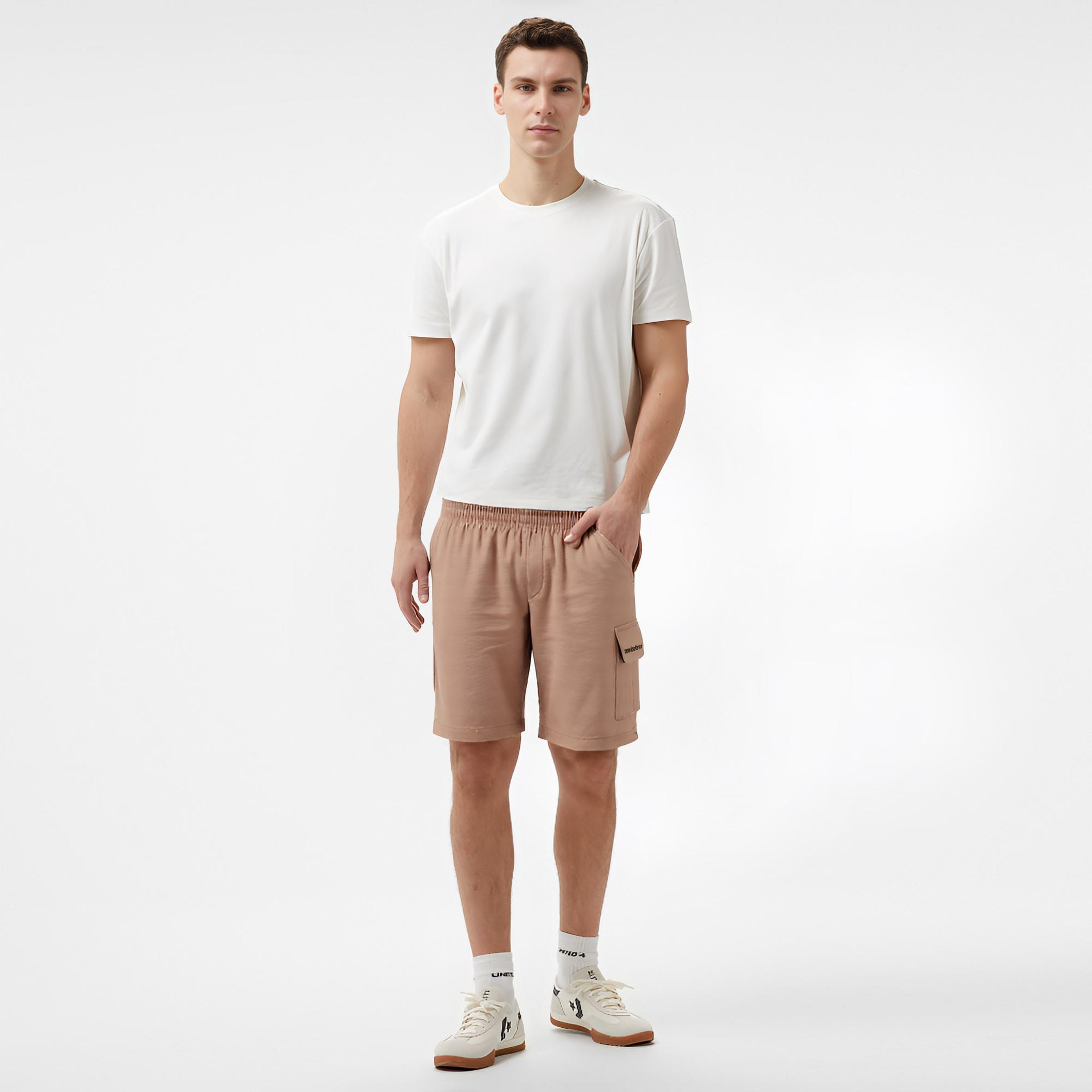 New Balance Lifestyle Erkek Bej Şort