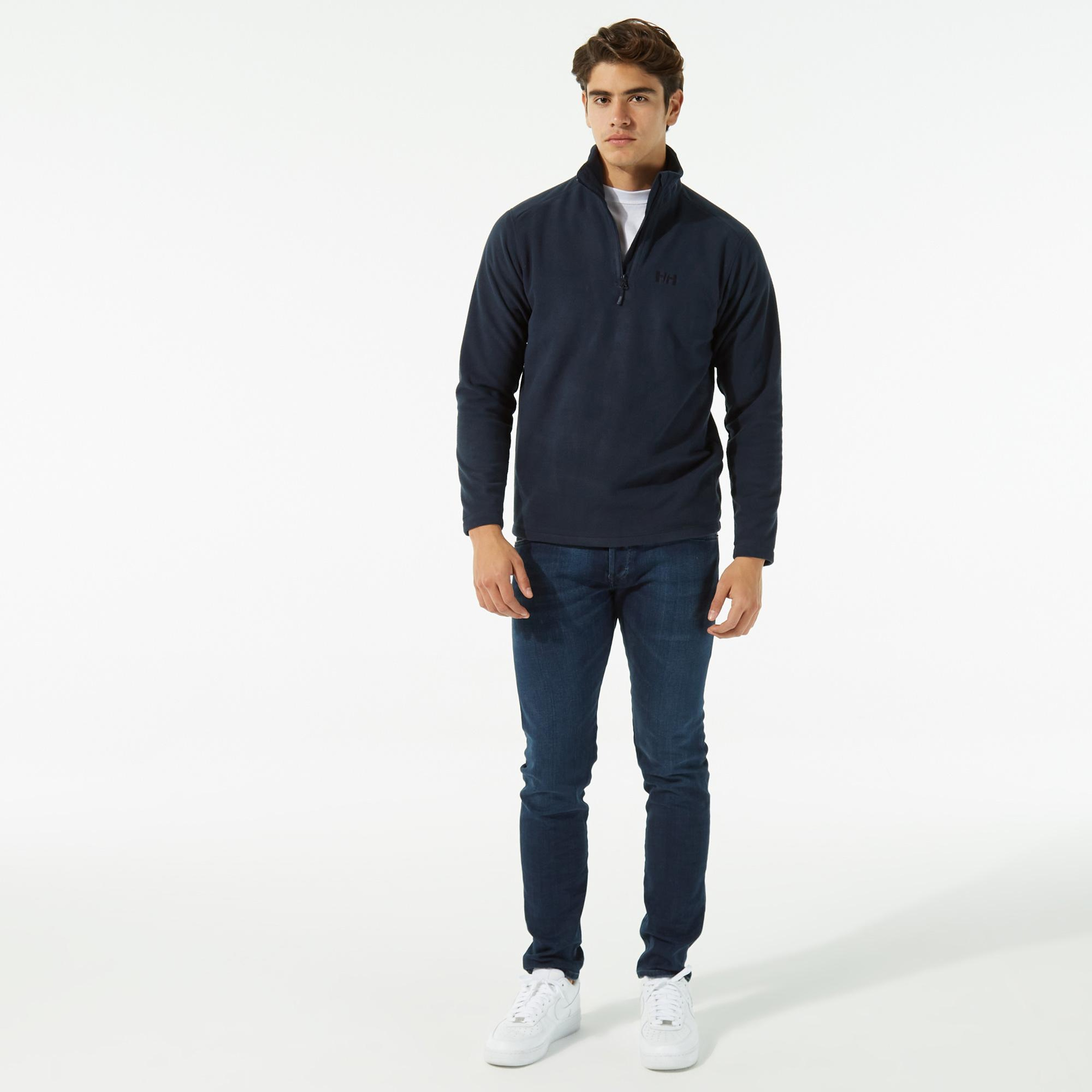 Helly Hansen HH Mount Fleece Erkek Lacivert Polar Sweatshirt