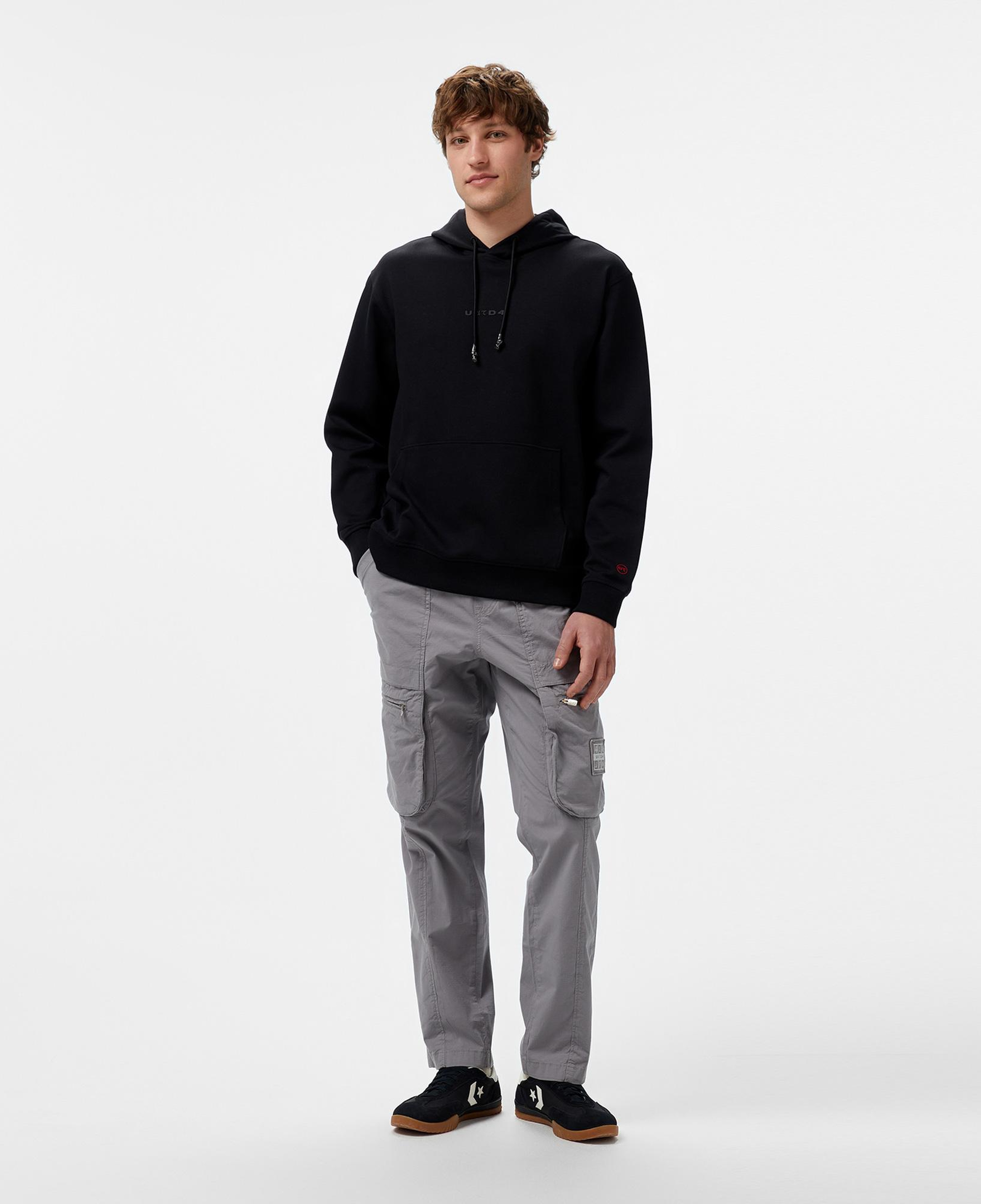 UNITED4 Erkek Siyah Sweatshirt