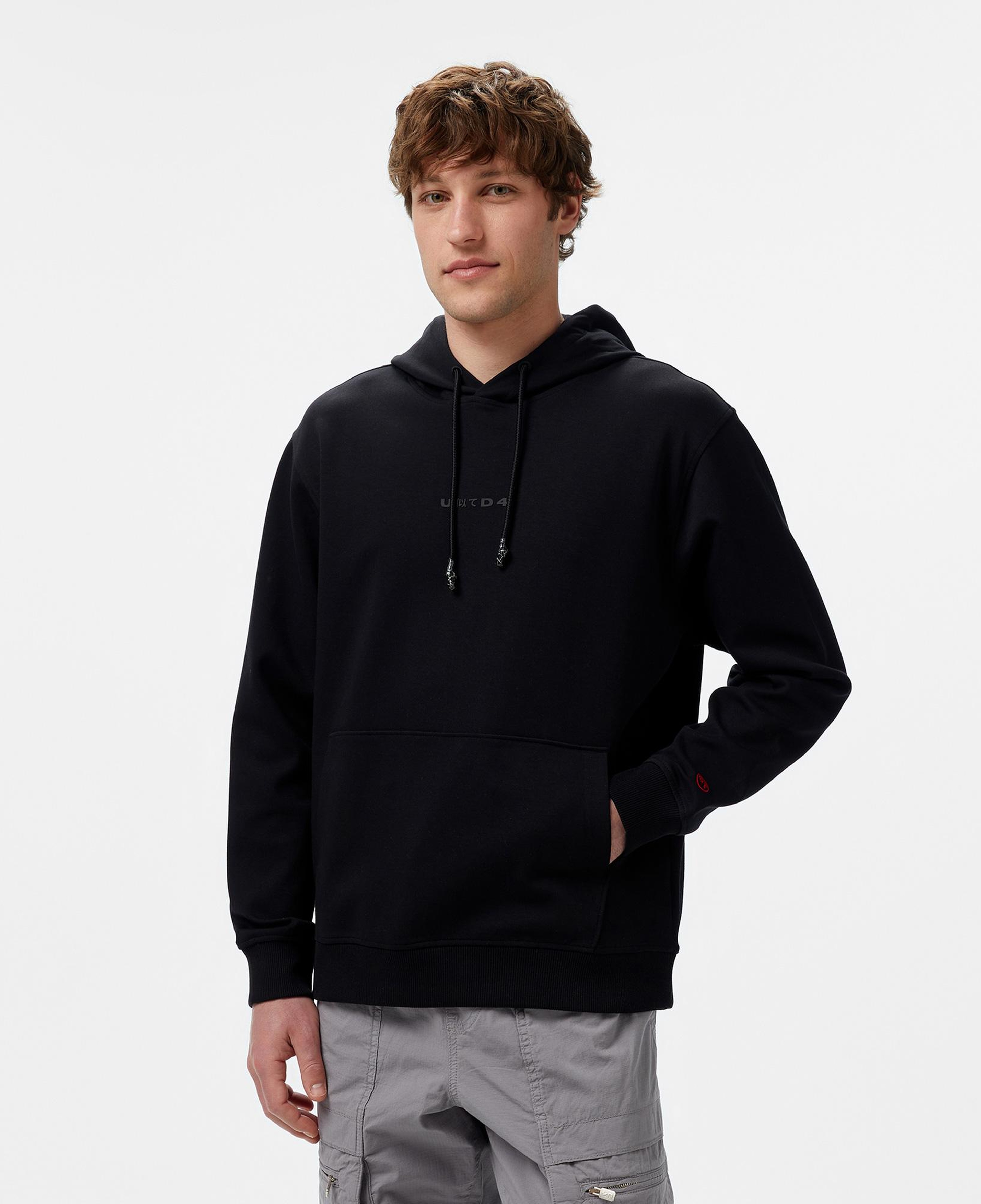 UNITED4 Erkek Siyah Sweatshirt