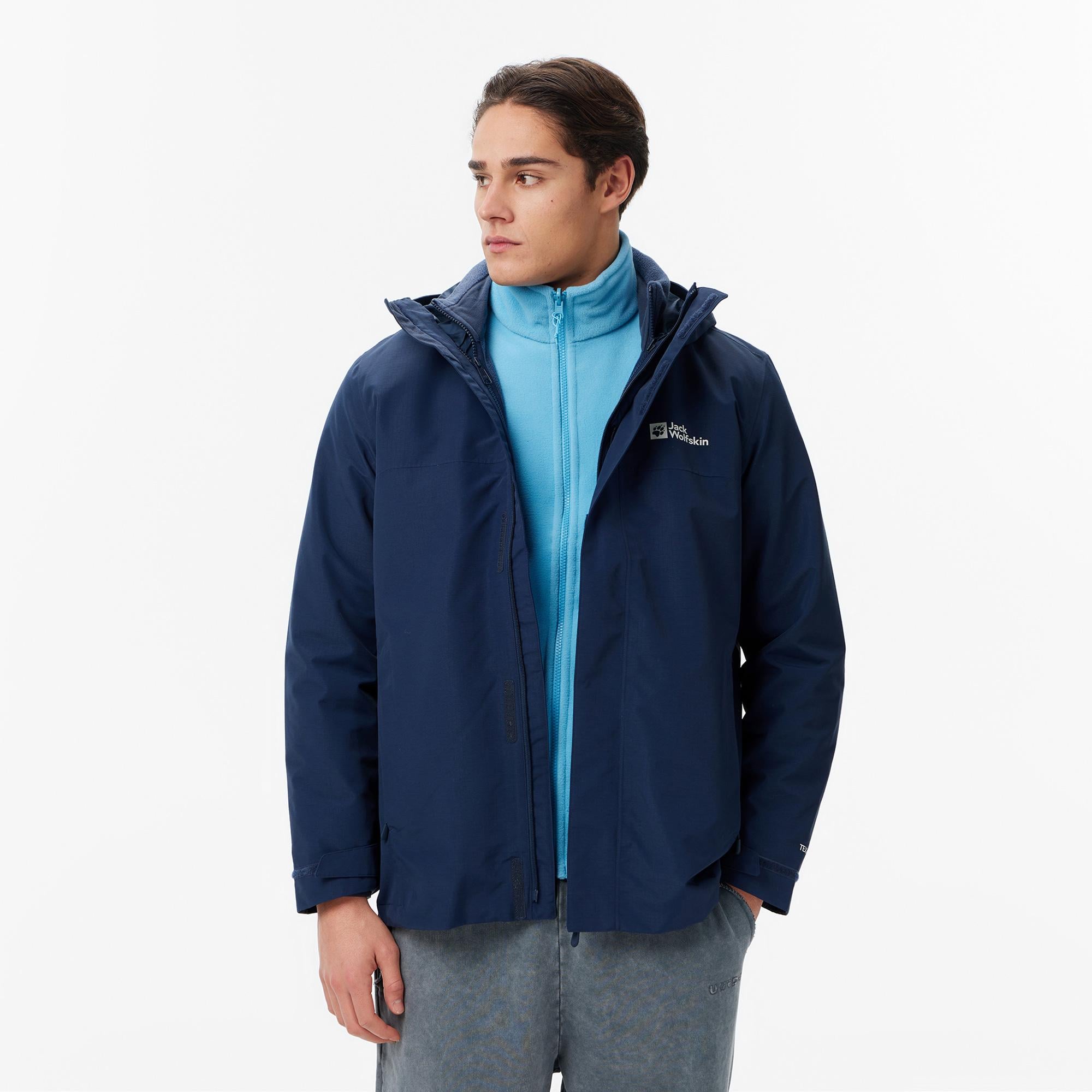 Jack Wolfskin Texapore 3İn1 Erkek Lacivert Ceket