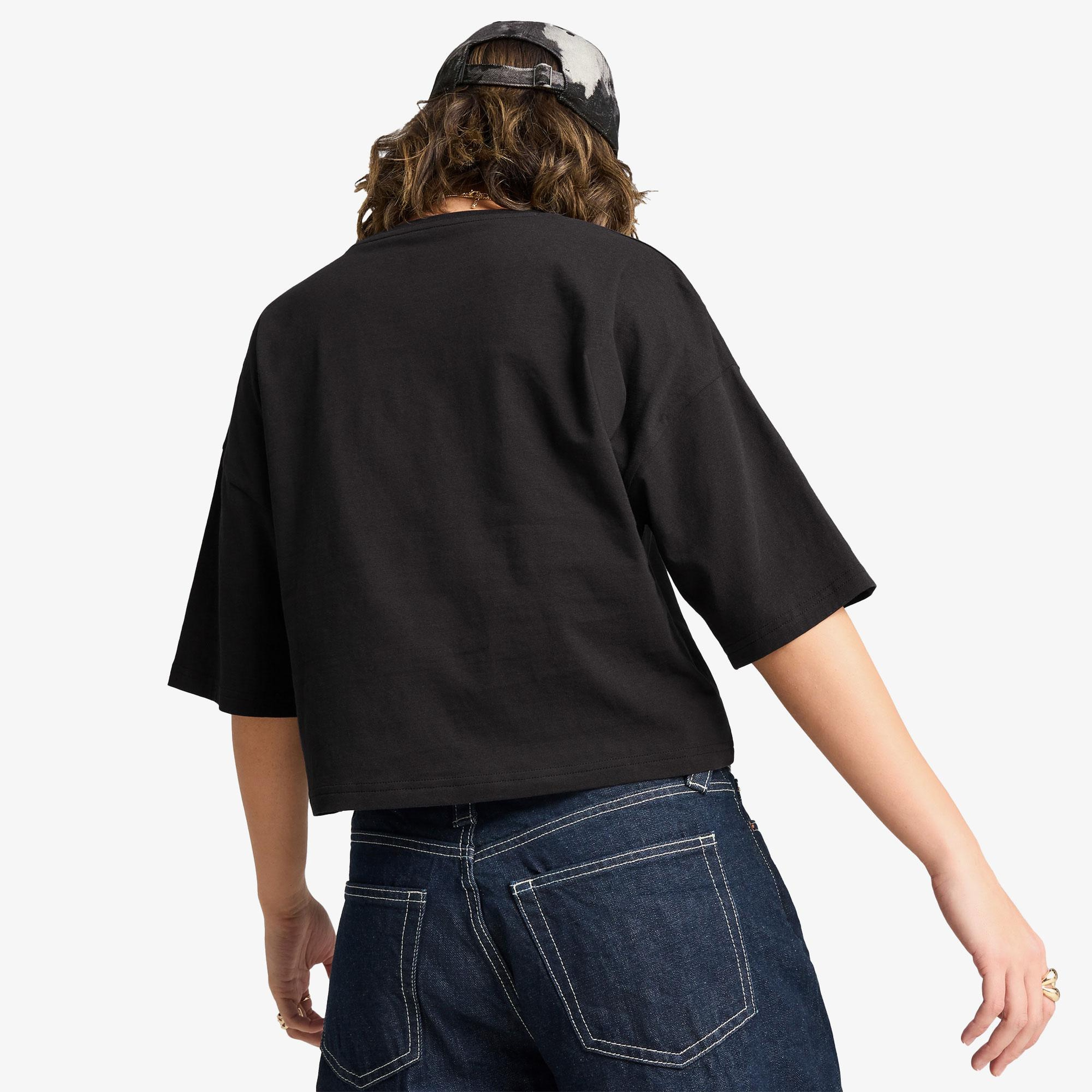 Puma Wardrobe Essentials Oversized Kadın Siyah T-Shirt