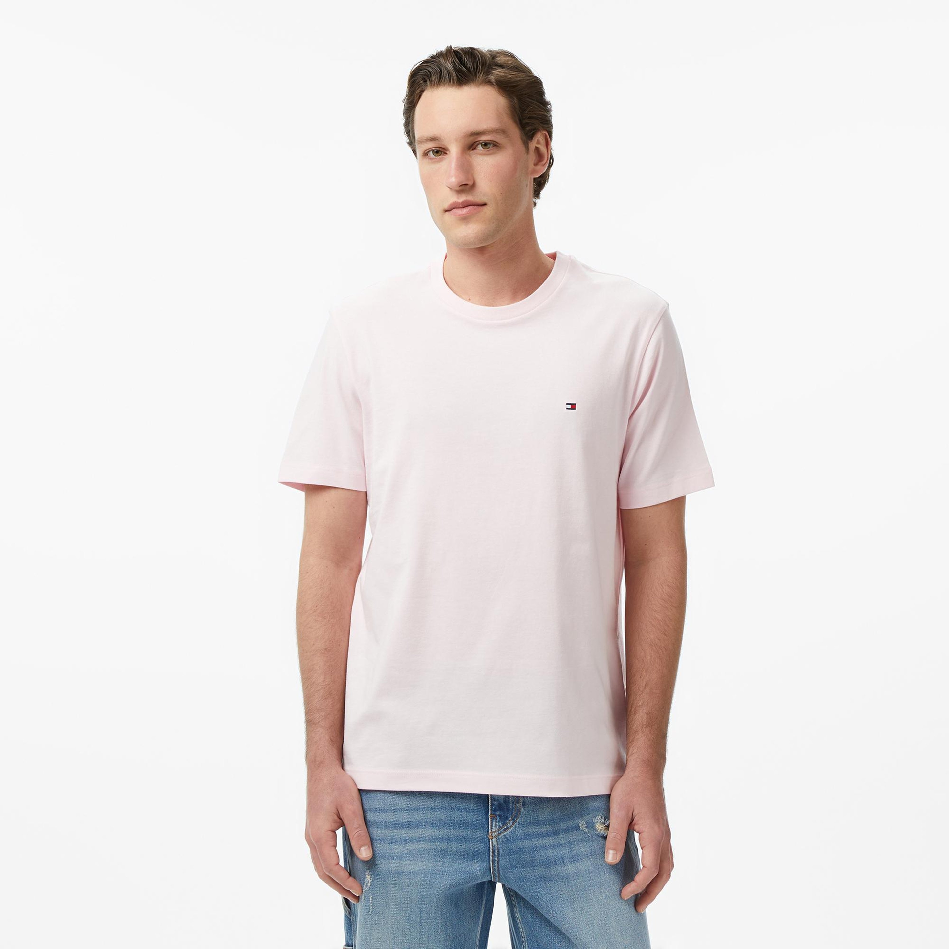 Tommy Hilfiger Core Essentials Erkek Pembe T-Shirt